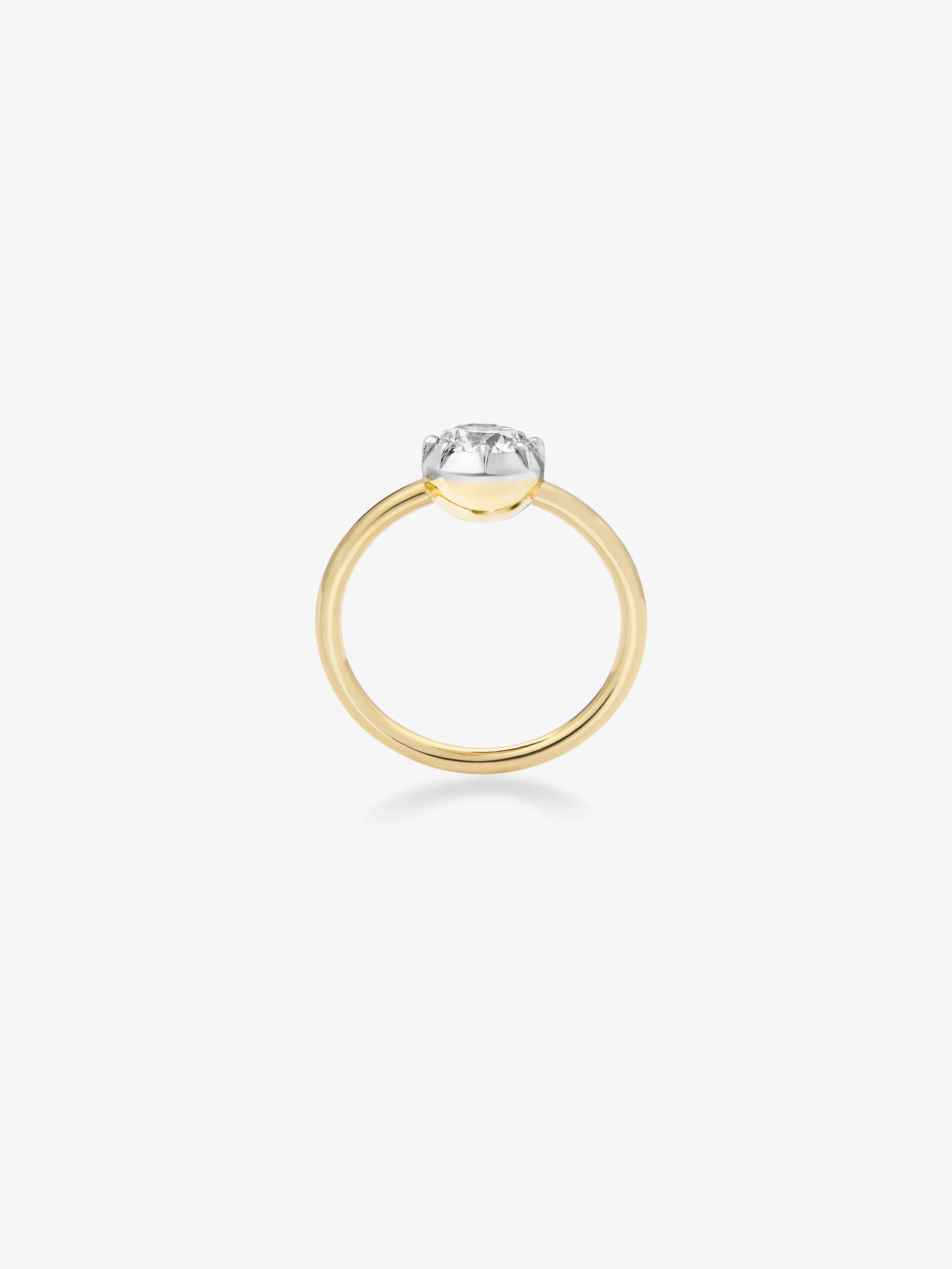 0.90ct Diamond & White Gold Button Back Ring - Image 4