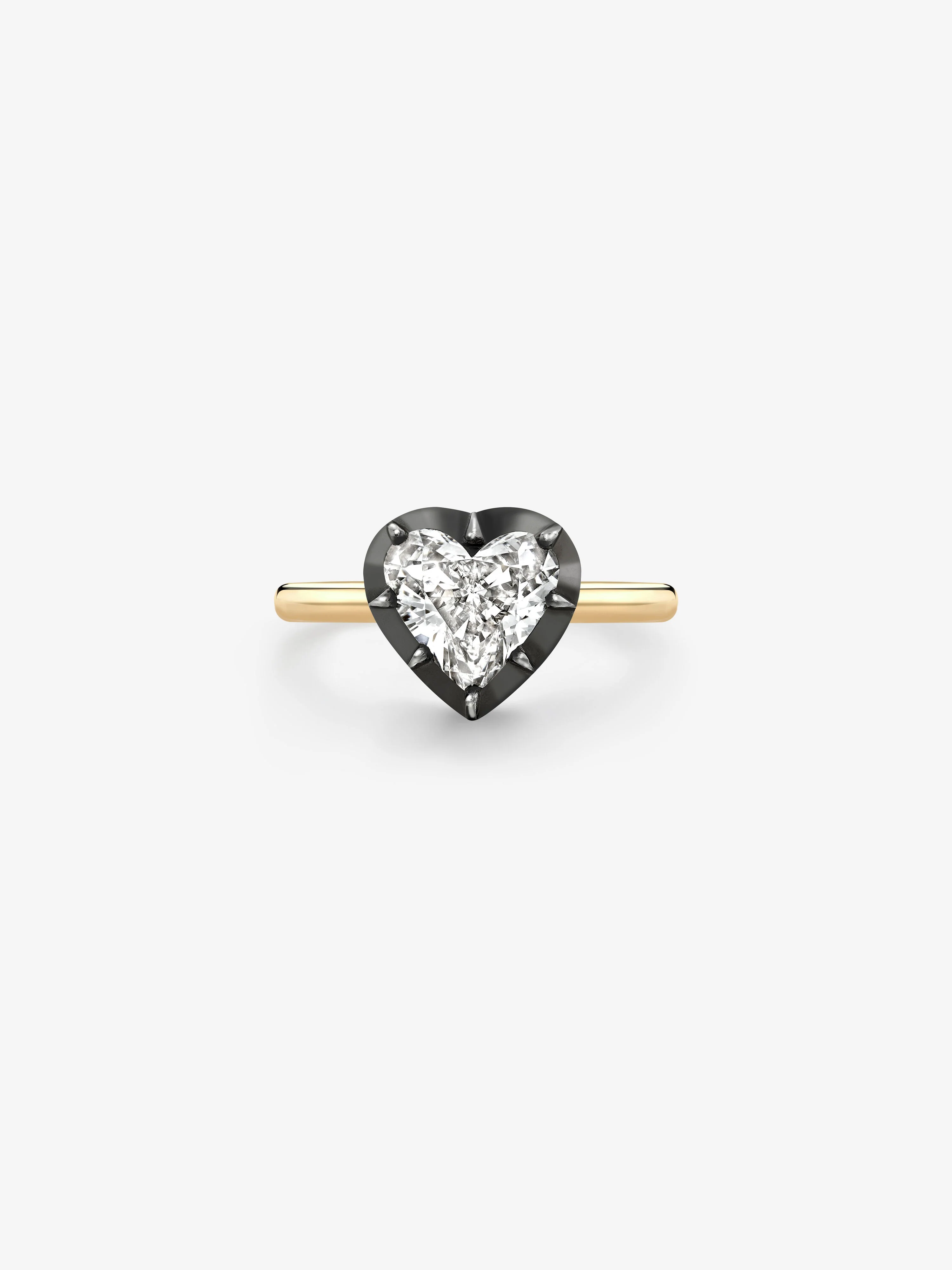 1.05ct Heart-Shaped Diamond Button Back Ring