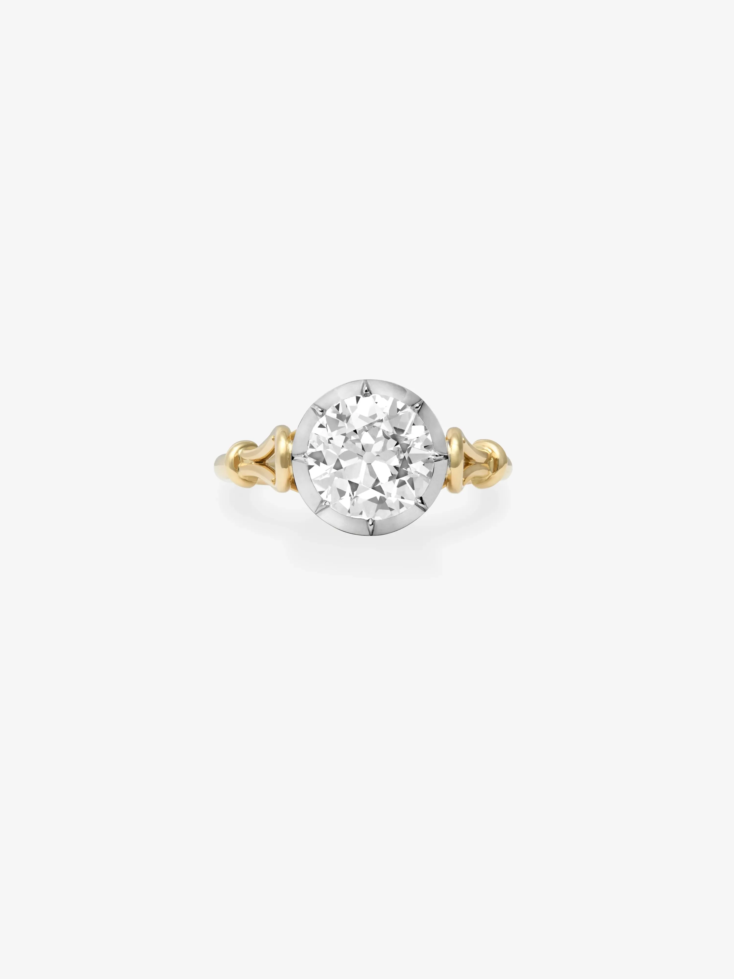 1.83ct Georgian Loop Diamond Ring