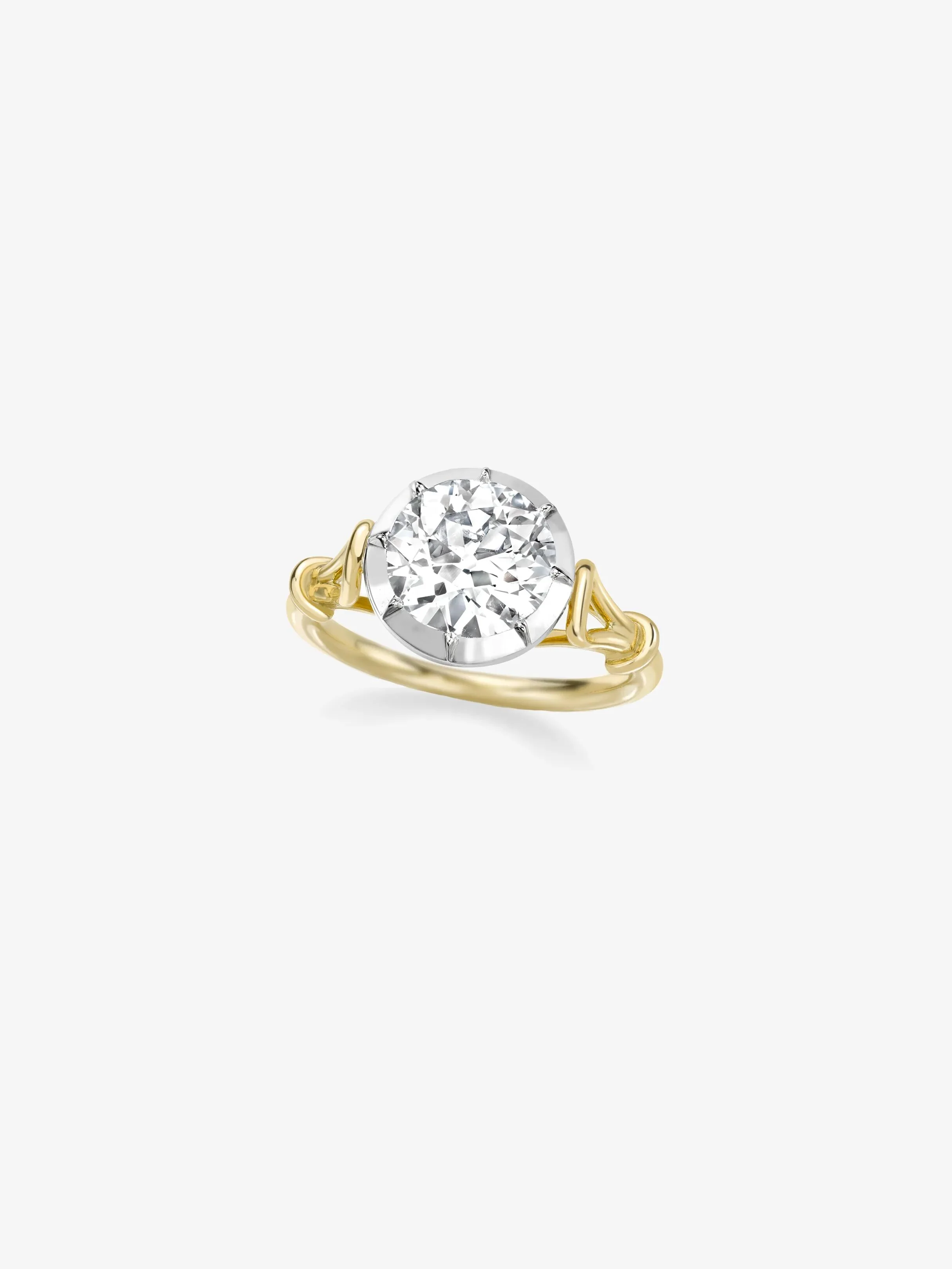 1.83ct Georgian Loop Diamond Ring - Image 2