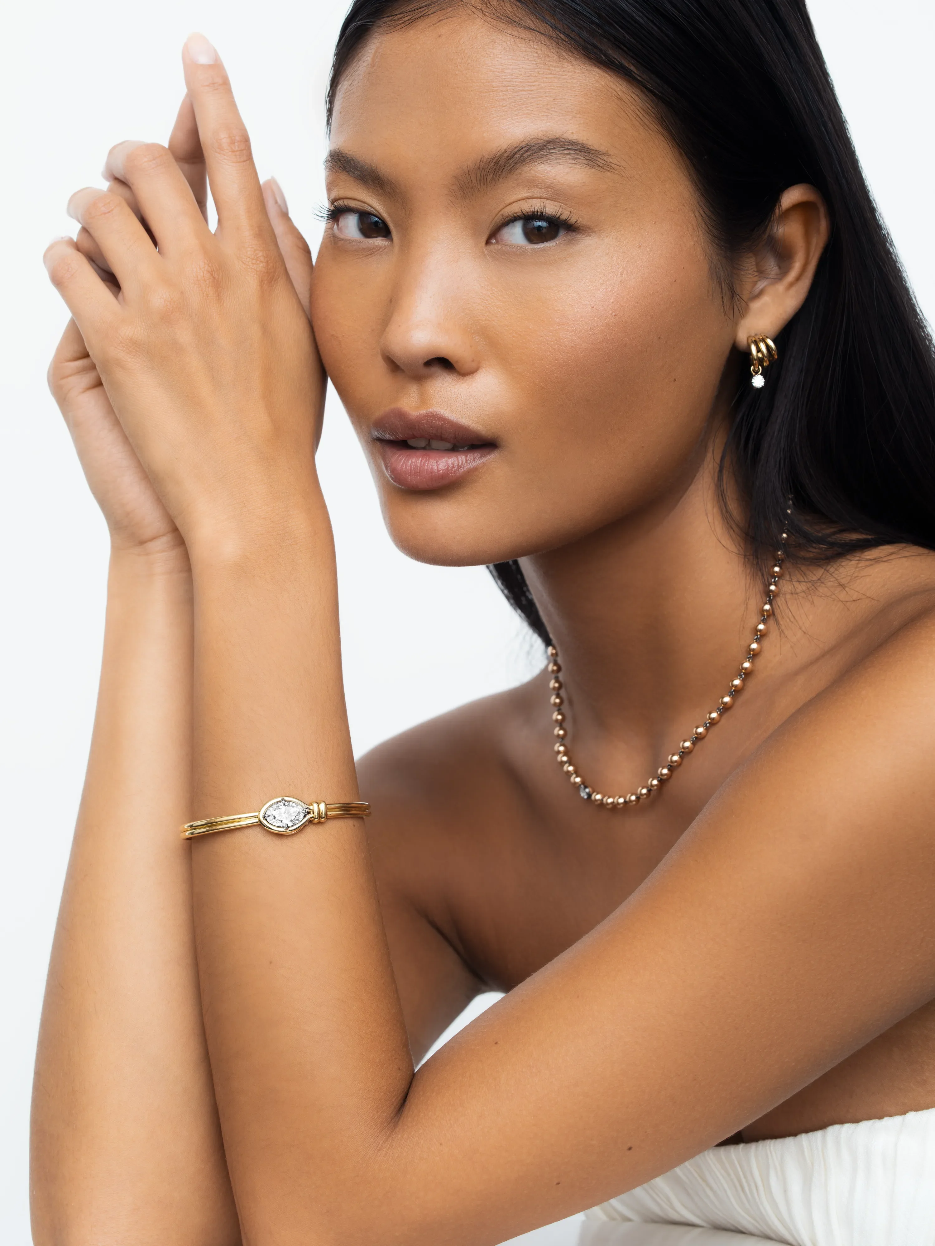 Arbor Knot 3ct Diamond Bangle - Image 3