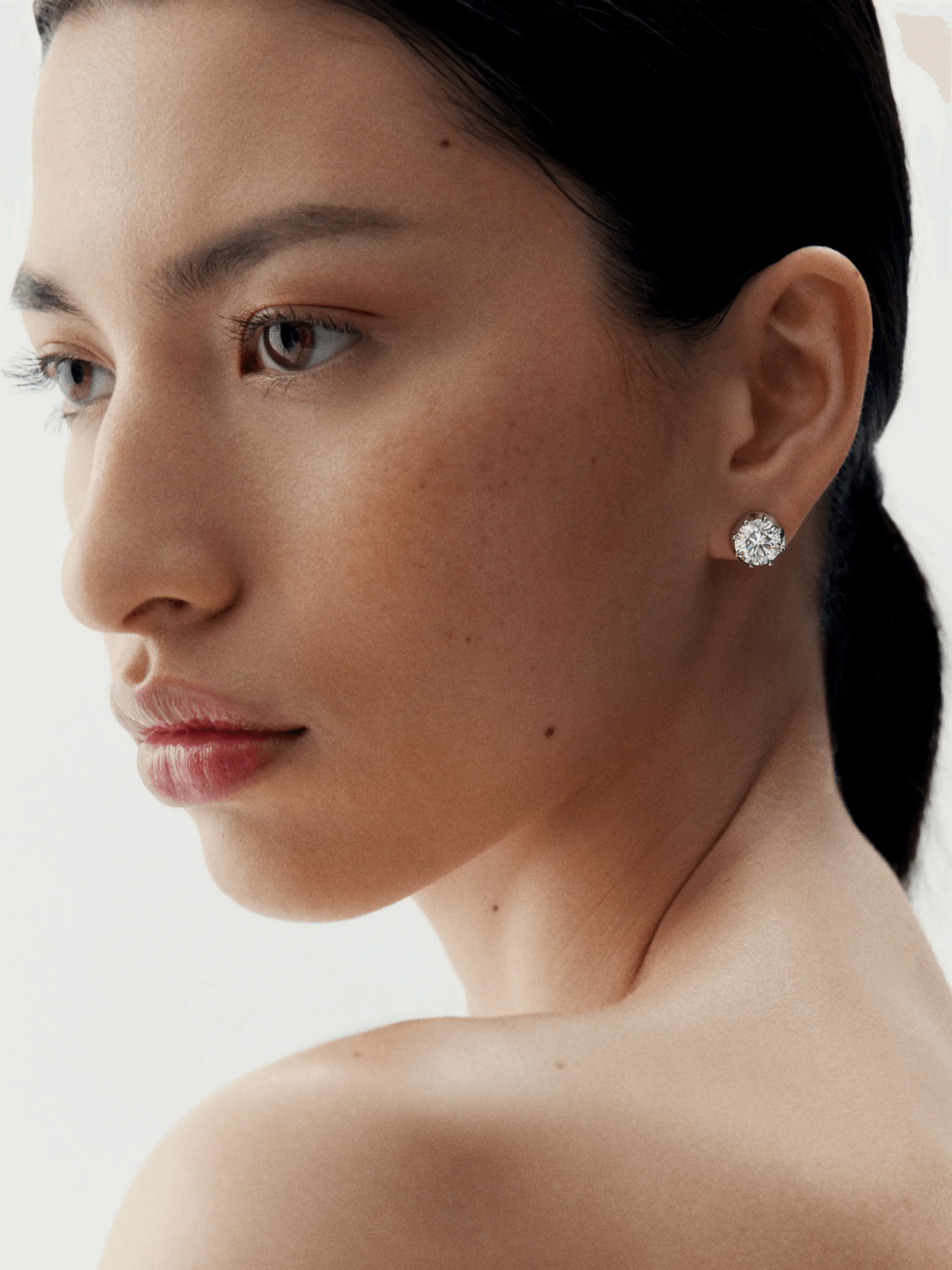 3ct Diamond & White Gold Stud Earrings - Image 3