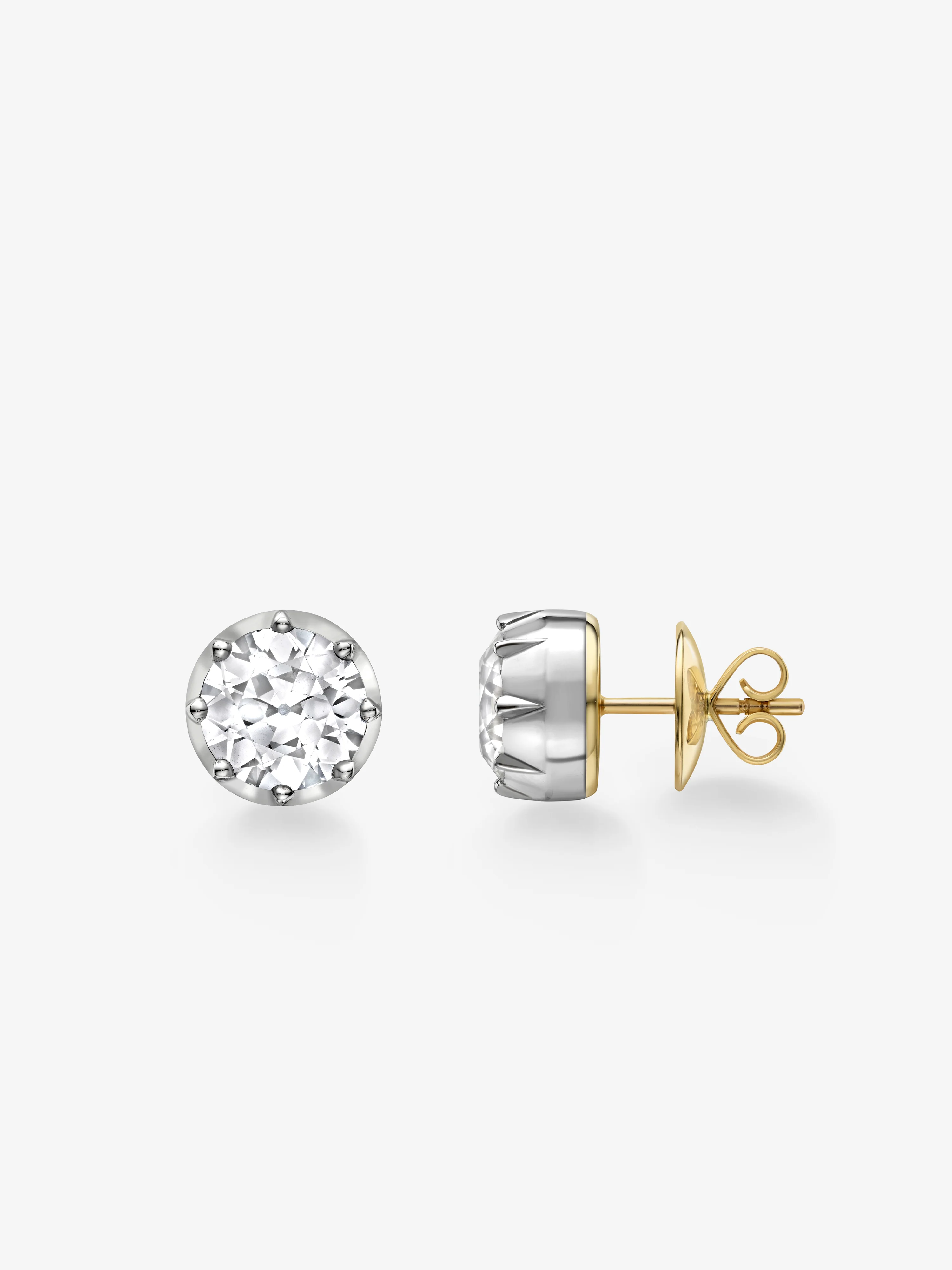 4ct Diamond & White Gold Stud Earrings - Image 2
