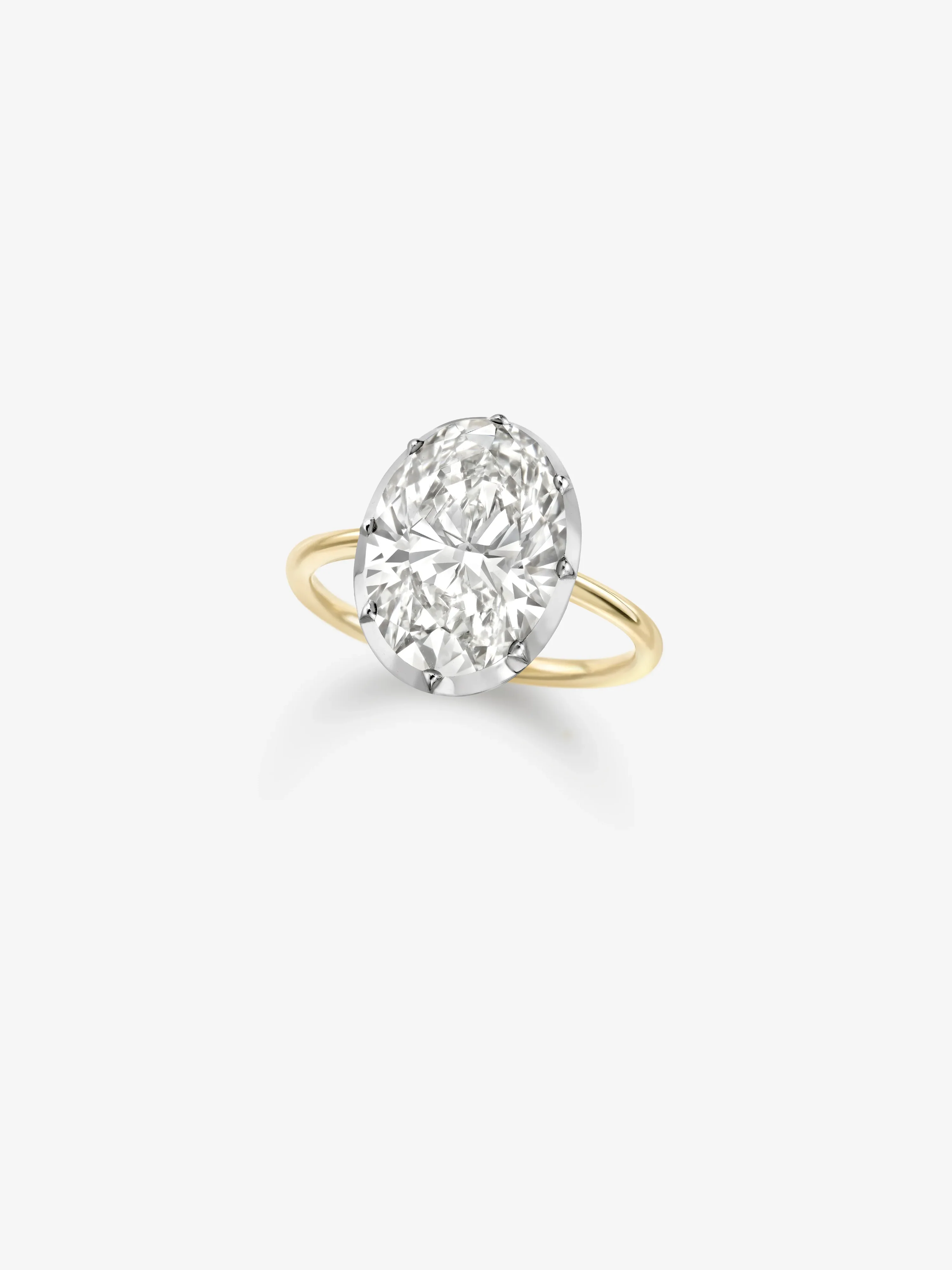 6.06ct Oval Diamond Button Back Ring - Image 2