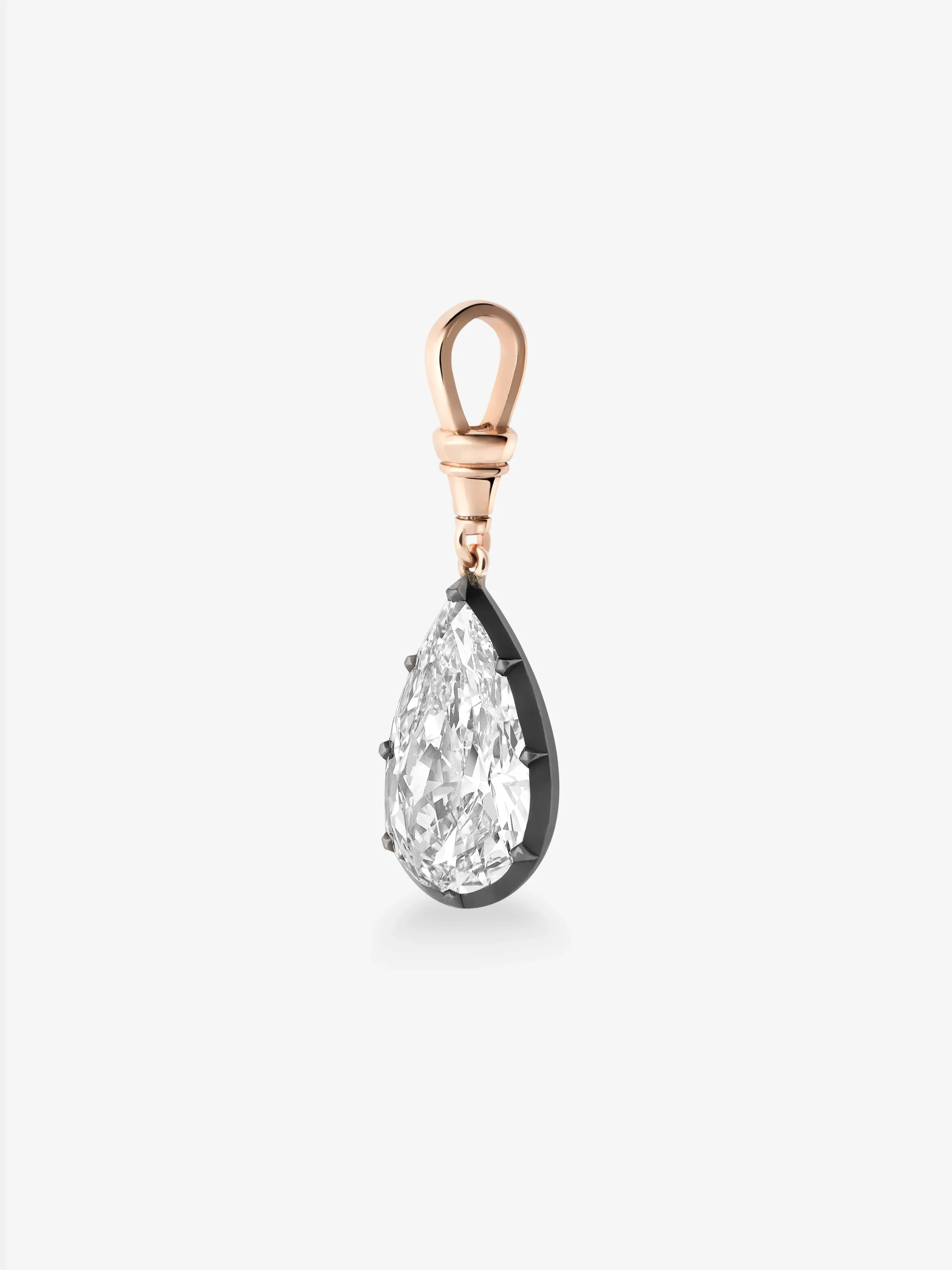 Ball n Chain 10.07ct Pear-Shaped Diamond Pendant - Image 5