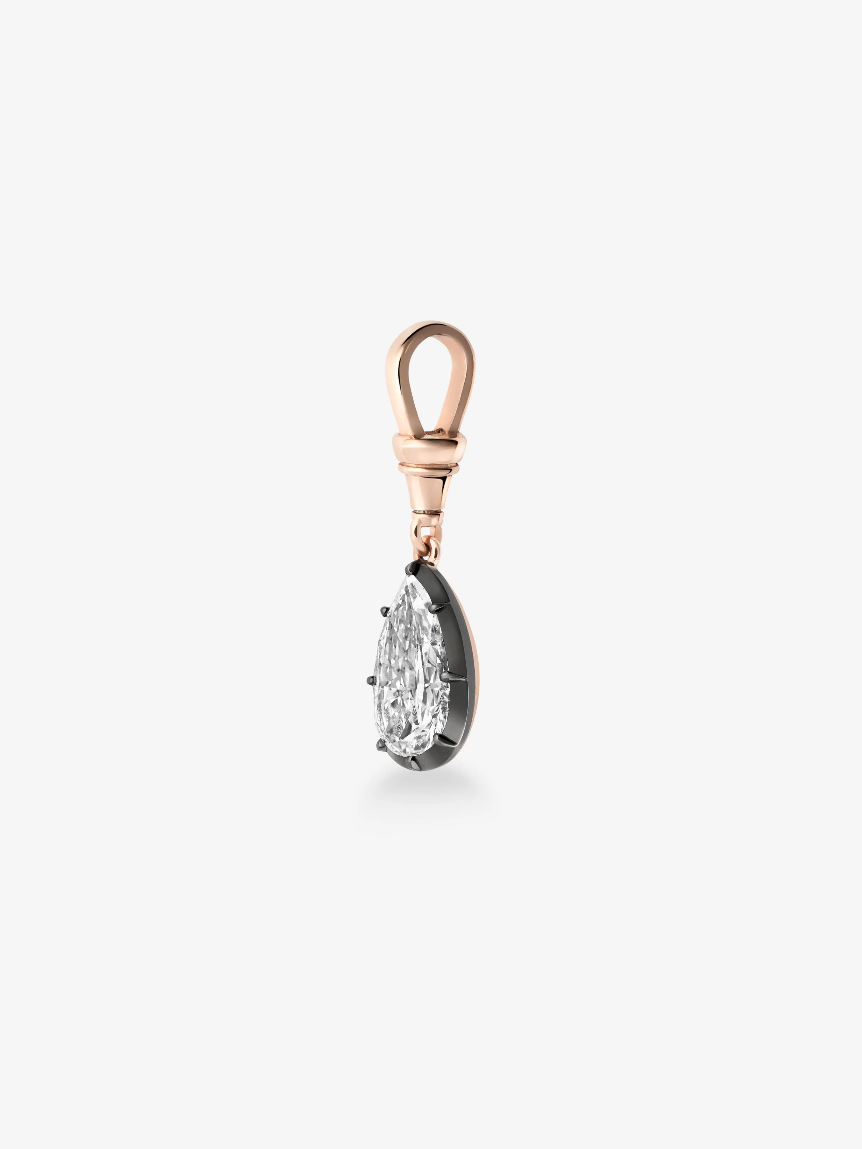 Ball n Chain 2.50ct Pear Shaped Diamond Pendant - Image 4