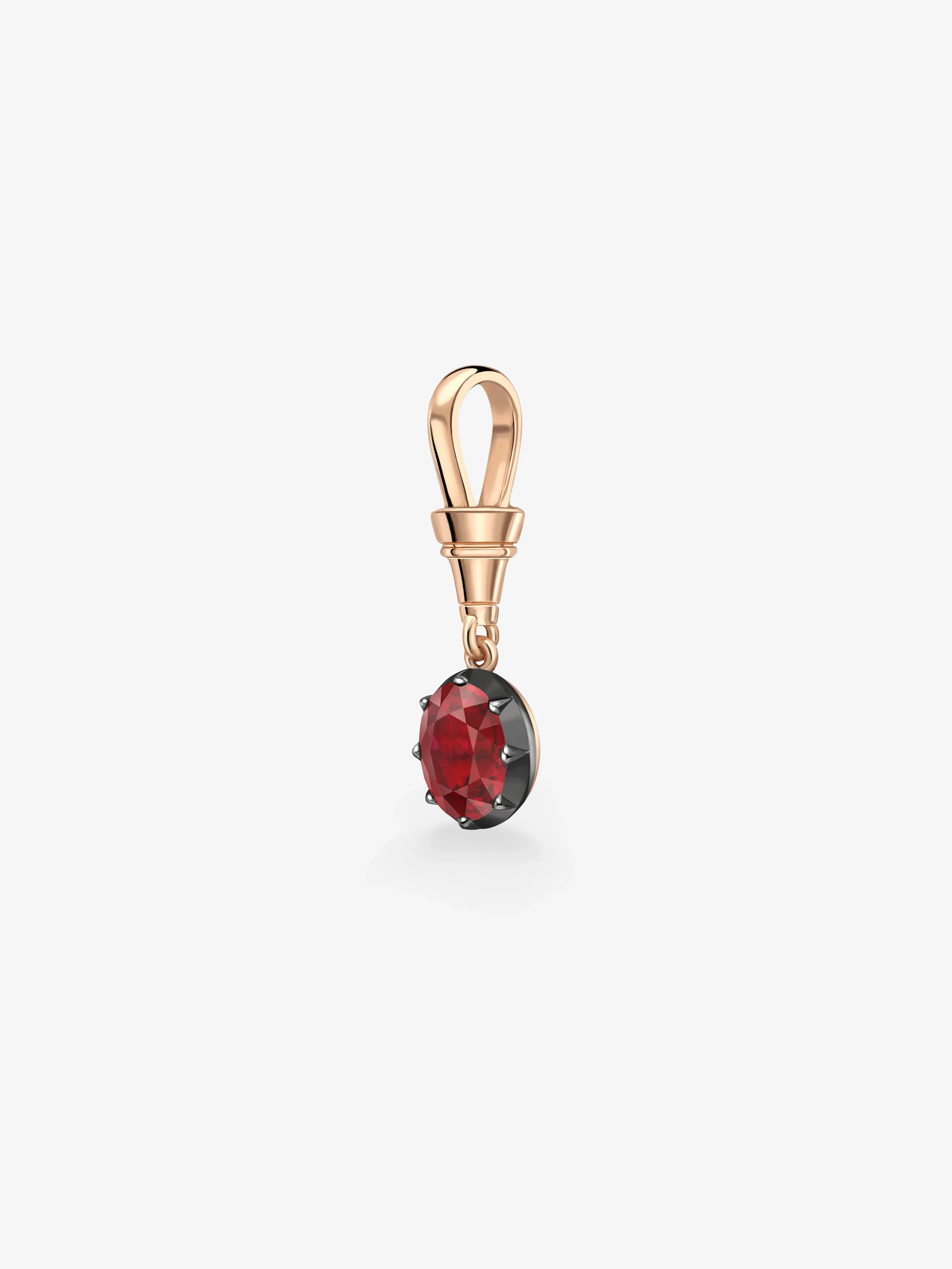 Ball n Chain 3.01ct Oval Cut Ruby Pendant - Image 5