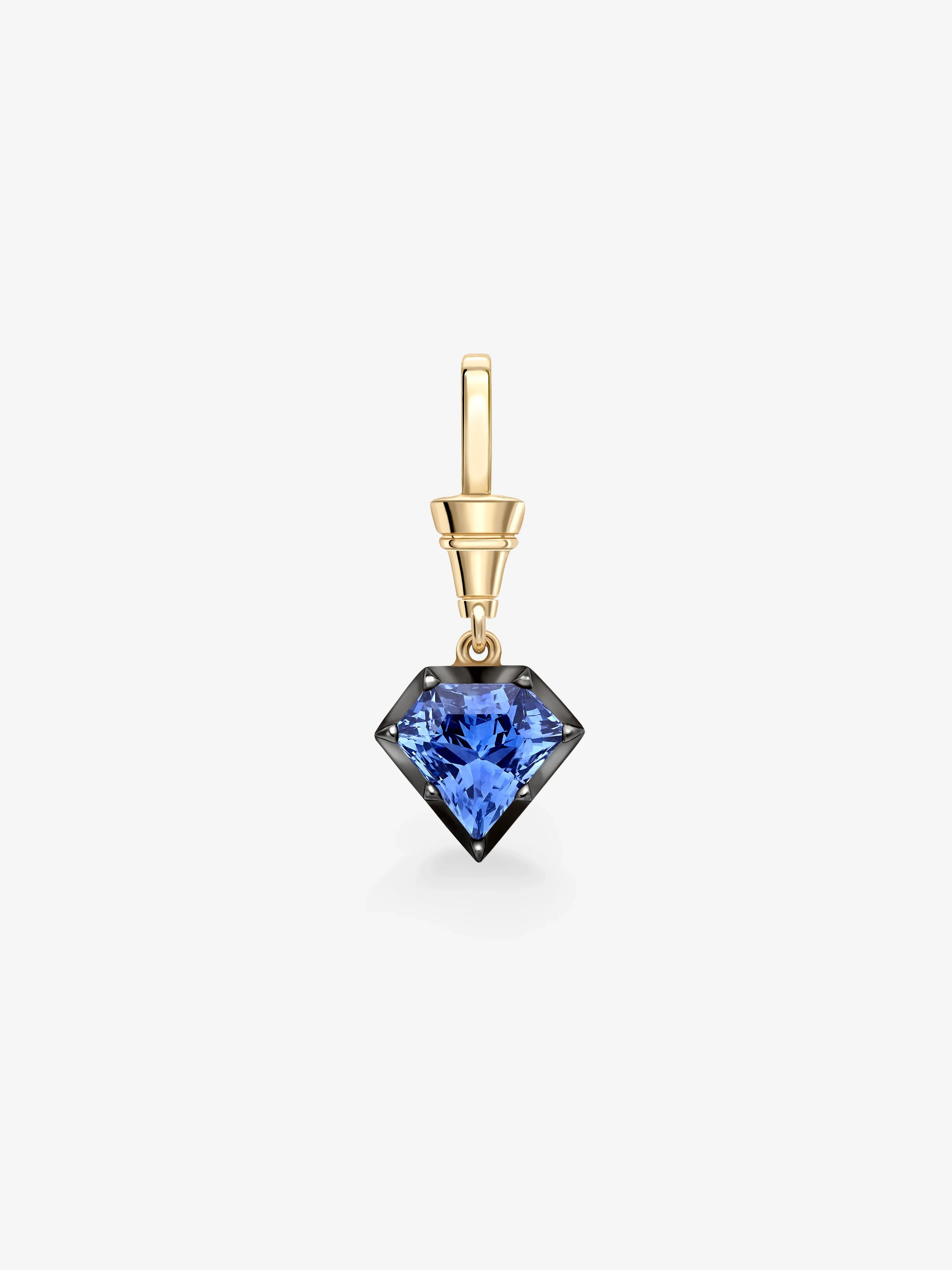 Ball n Chain 3.80ct Kite Sapphire Pendant