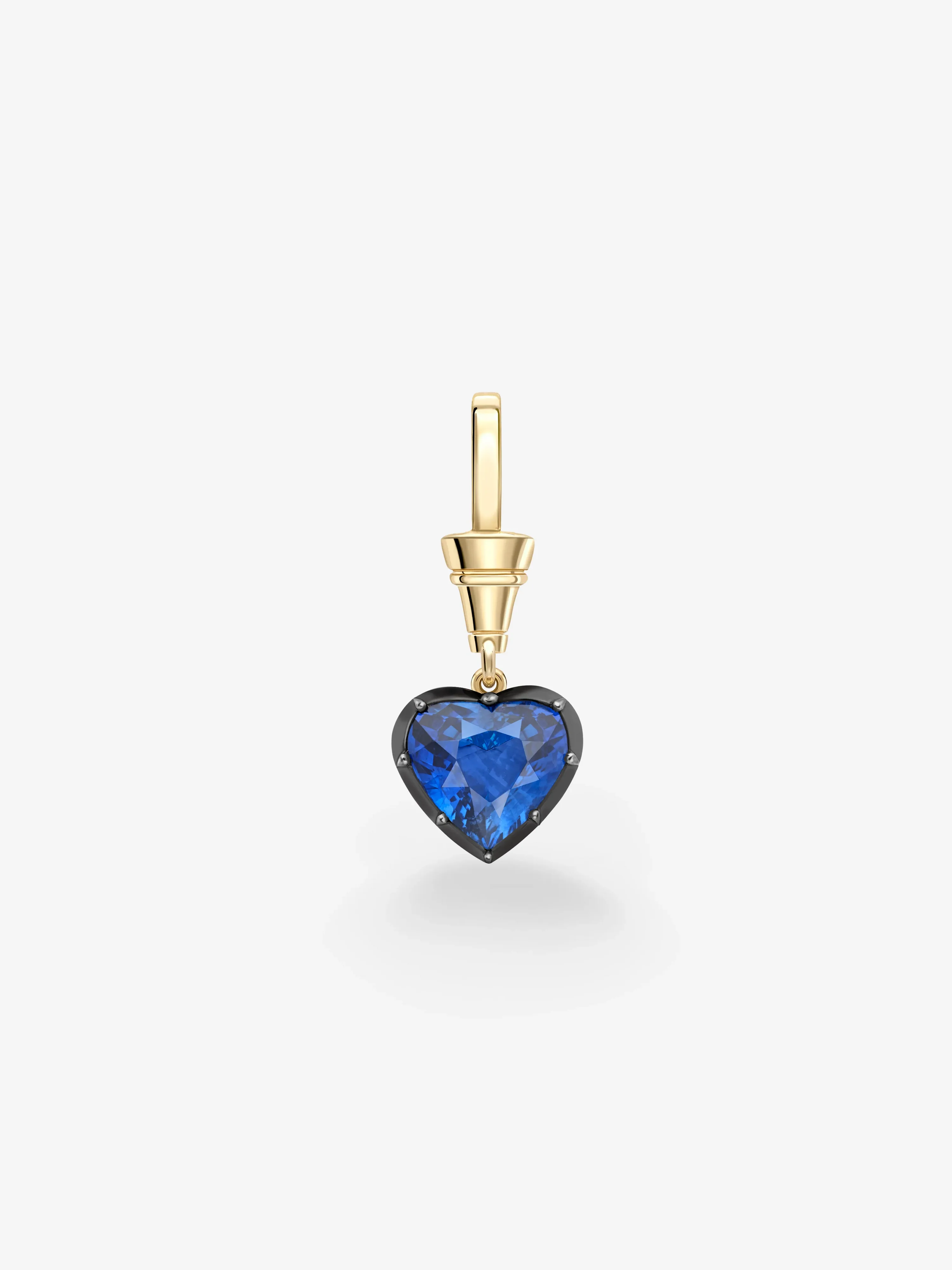 Ball n Chain 4.05ct Heart-Shaped Sapphire Pendant