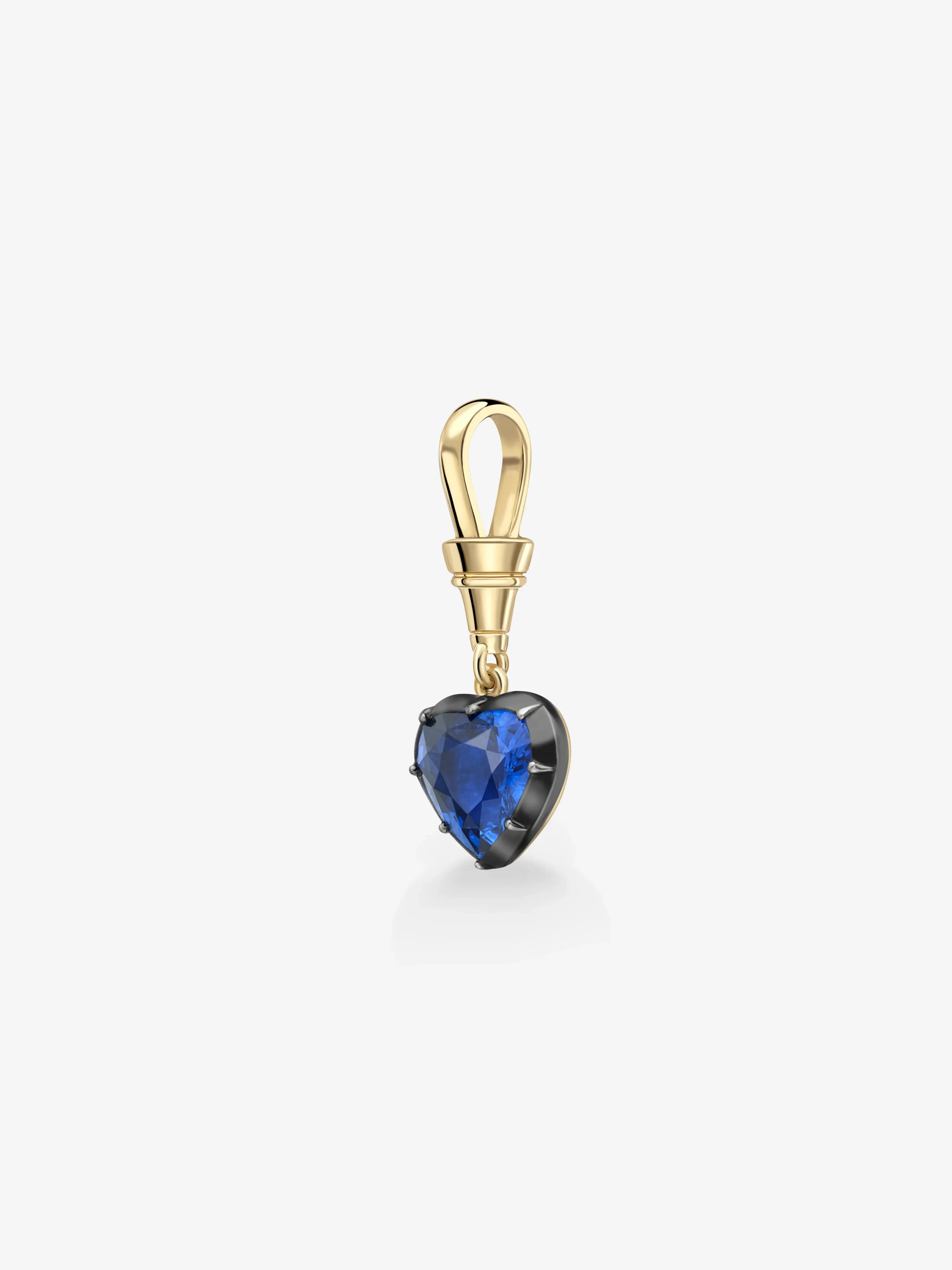 Ball n Chain 4.05ct Heart-Shaped Sapphire Pendant - Image 3