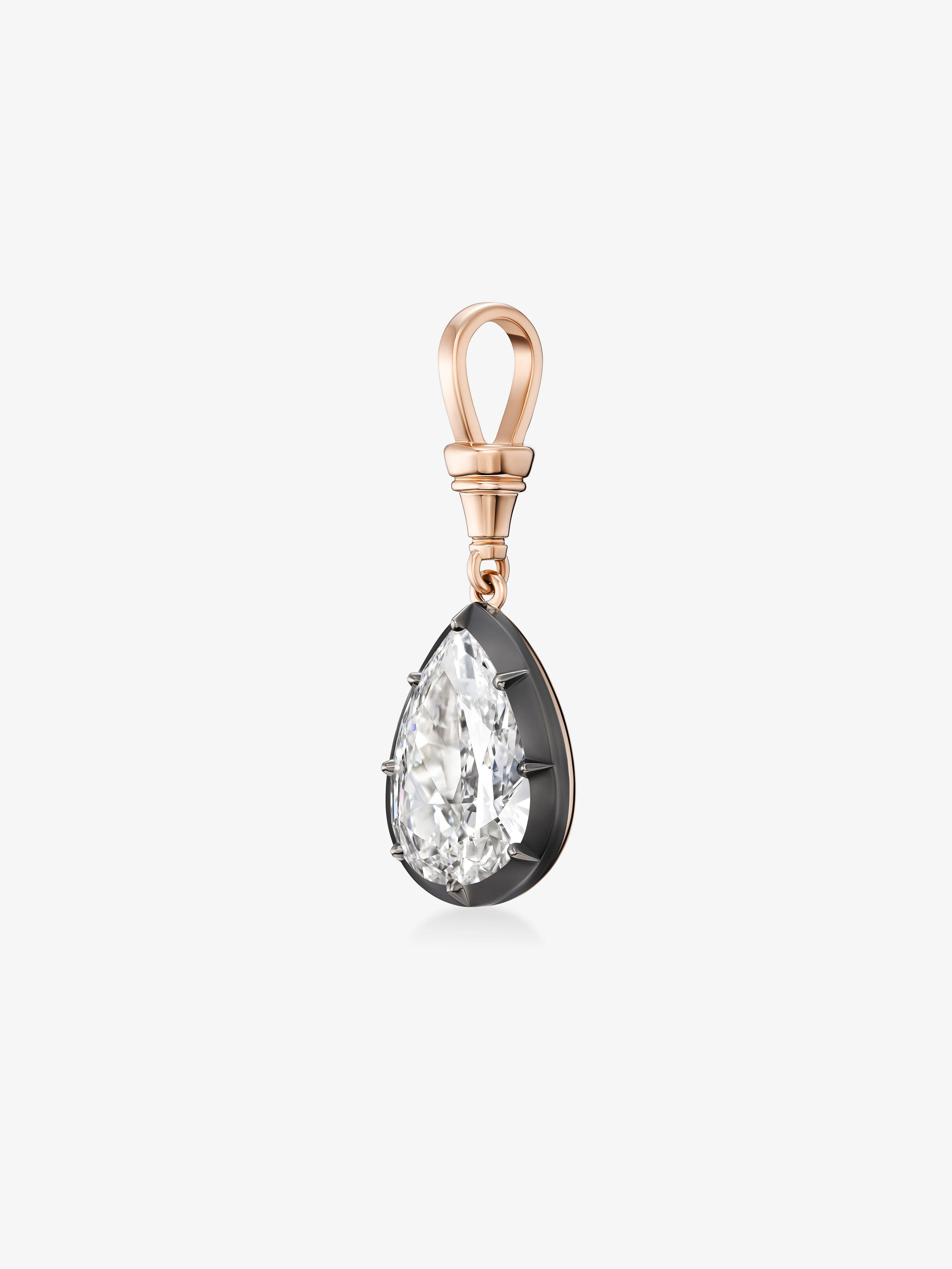 Ball n Chain 6.01ct Pear-Shaped Diamond Pendant - Image 4