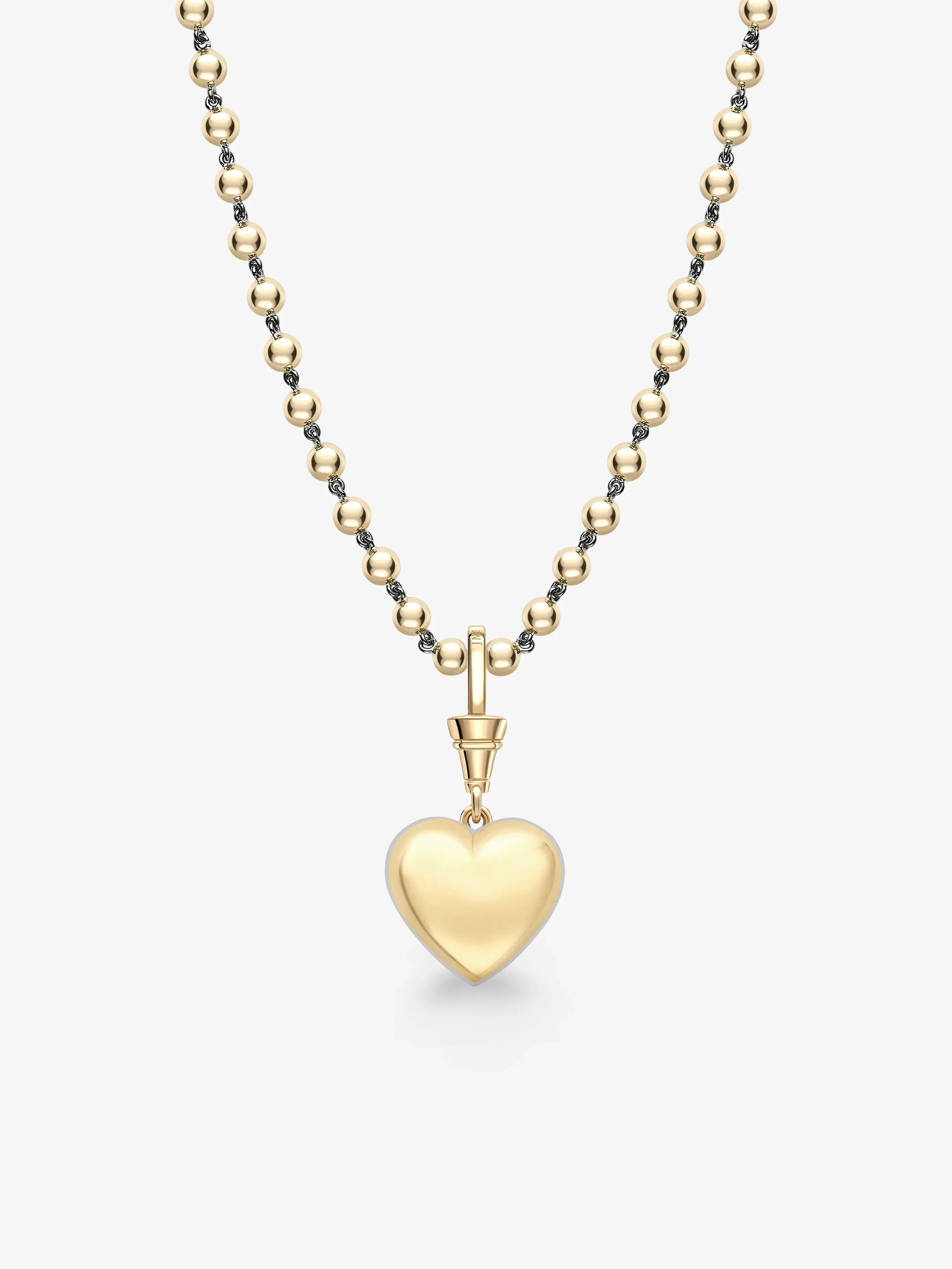 Ball n Chain 7.59ct Heart-Shaped Diamond Pendant - Image 4