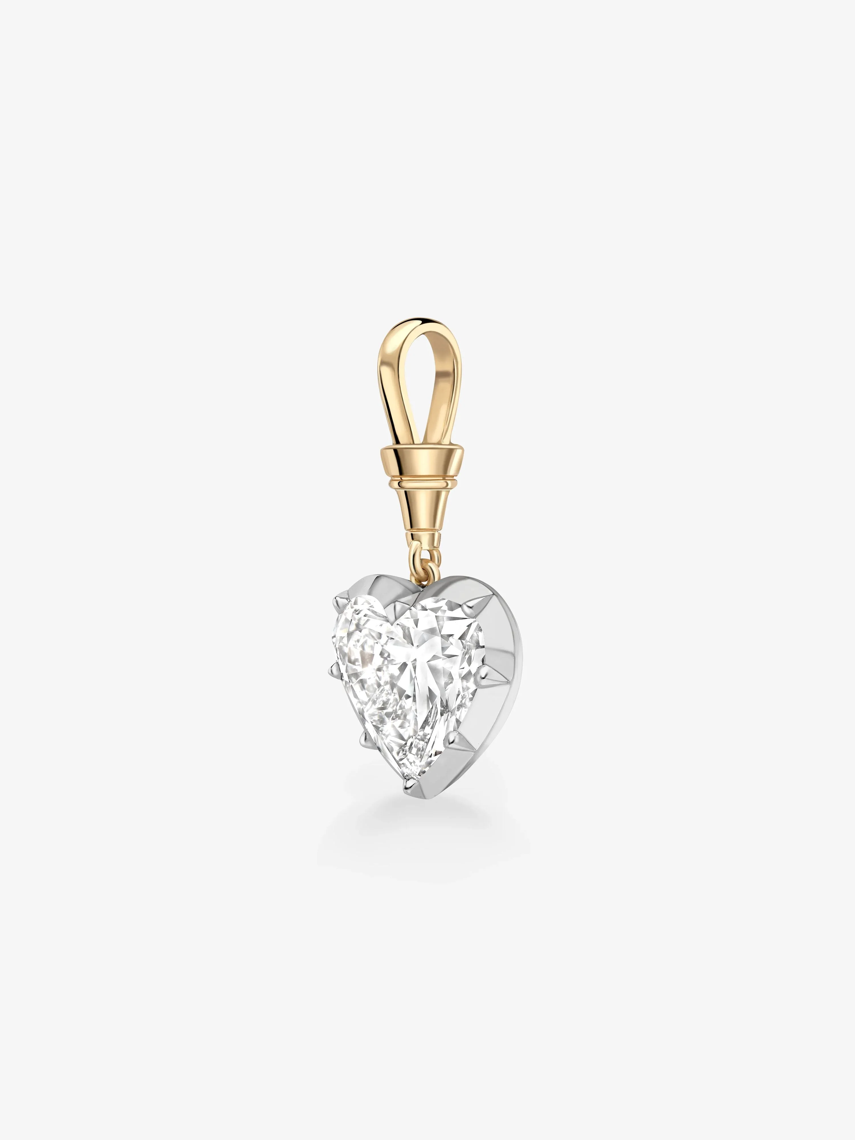 Ball n Chain 7.59ct Heart-Shaped Diamond Pendant - Image 5