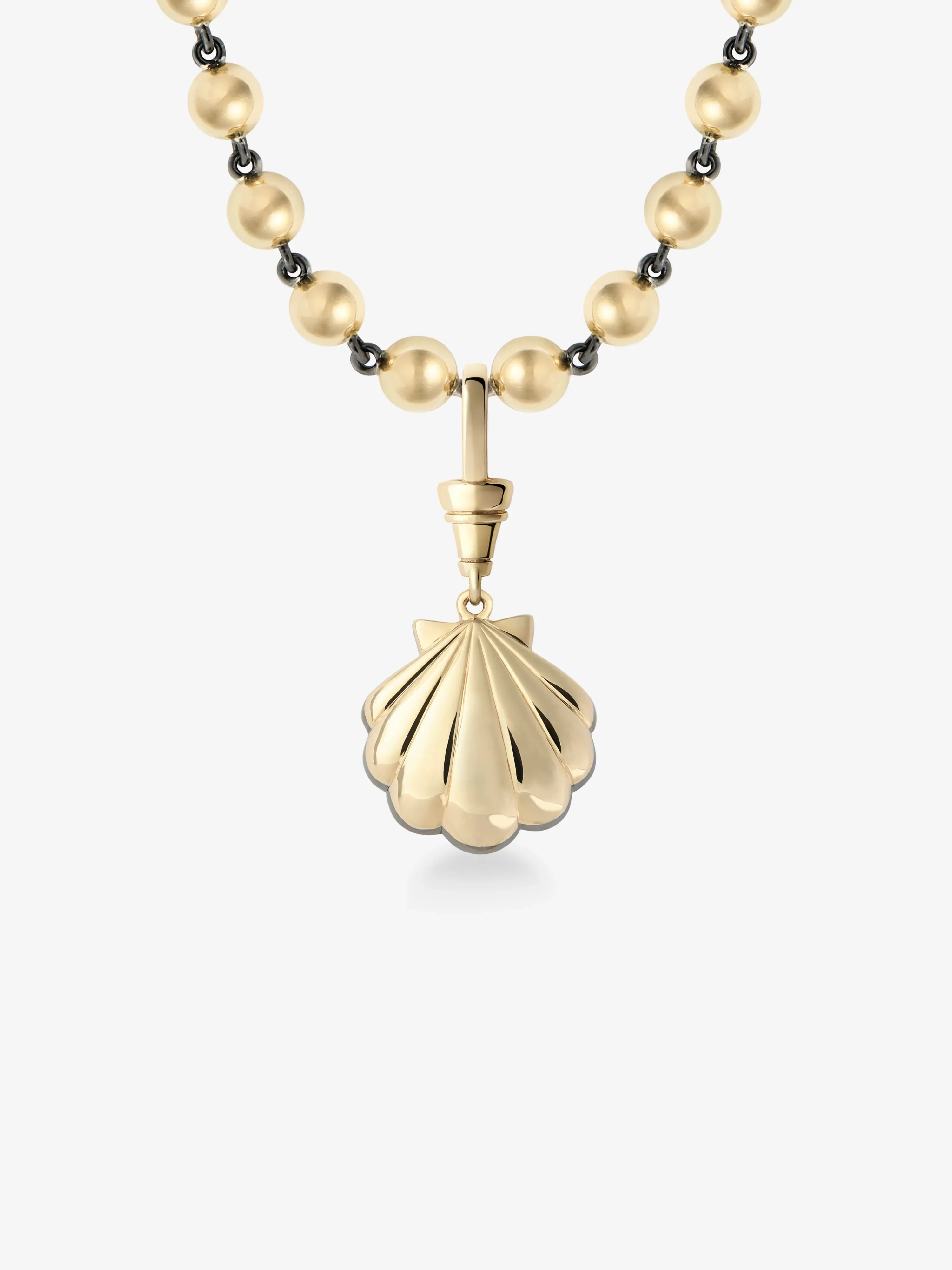 Beaches Detachable Shell Diamond Ball n Chain Pendant - Image 4