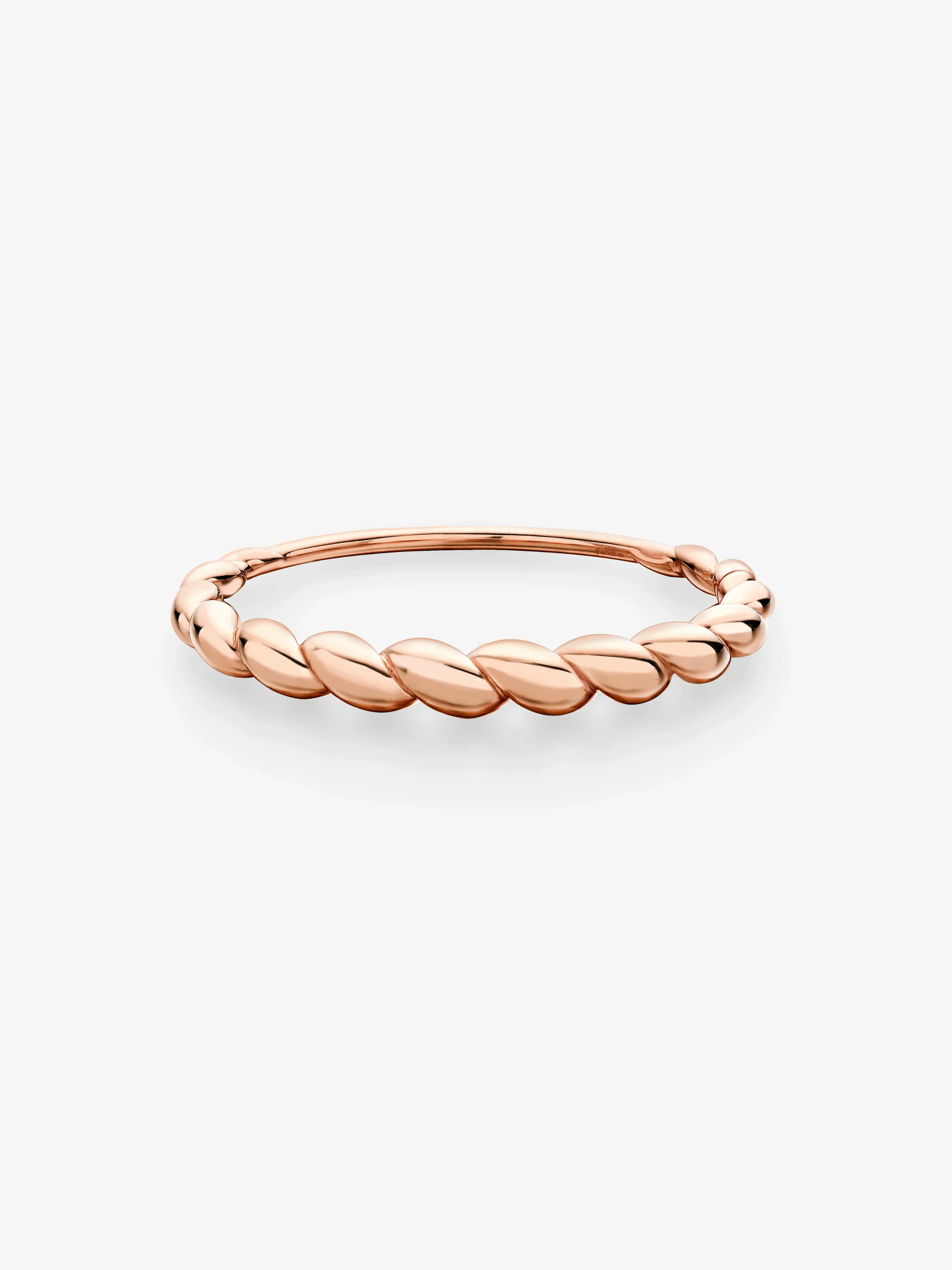 Beaches Small Rose Gold Conch Shell Bangle