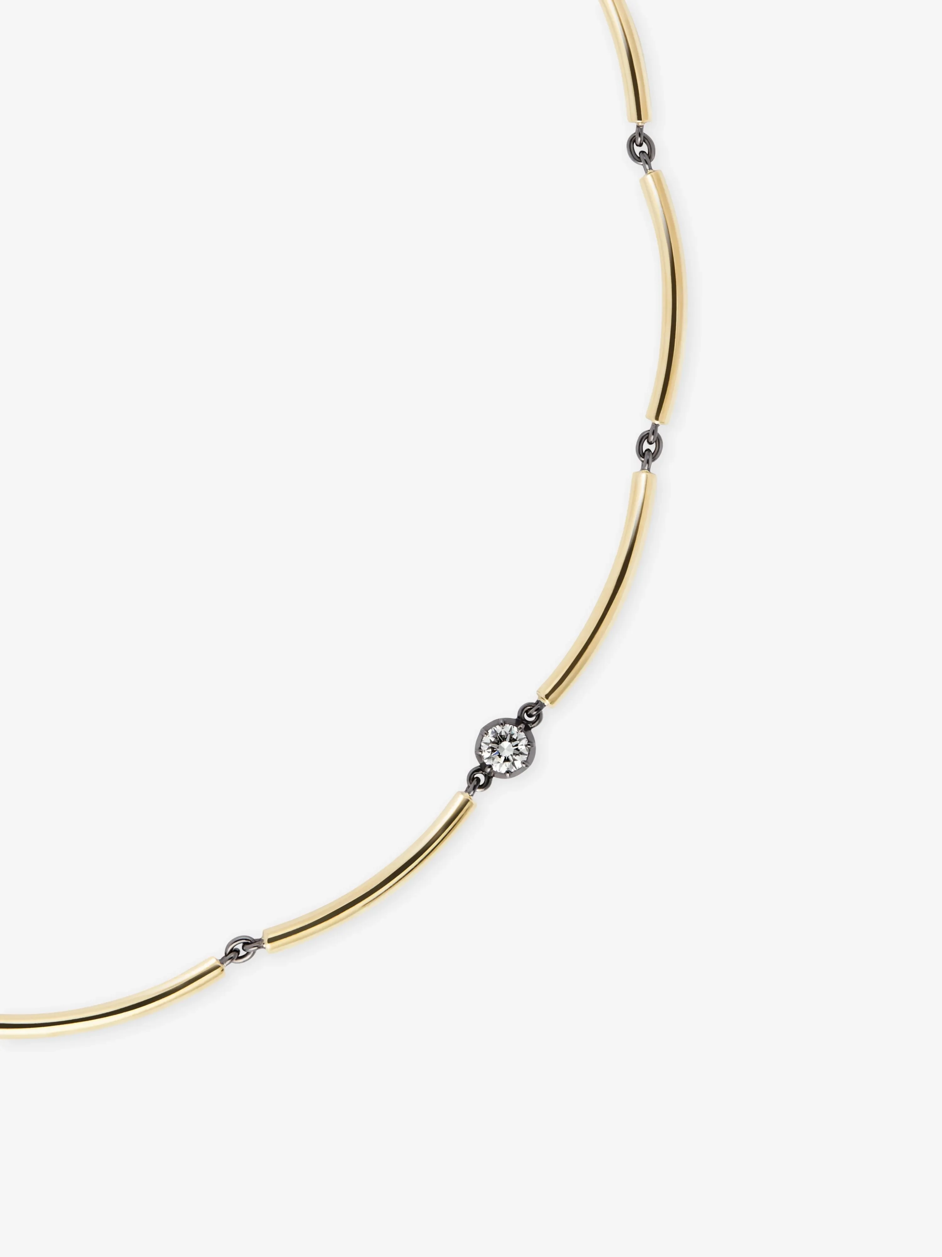Chi Chi Yellow Gold & Diamond Necklace - Image 2