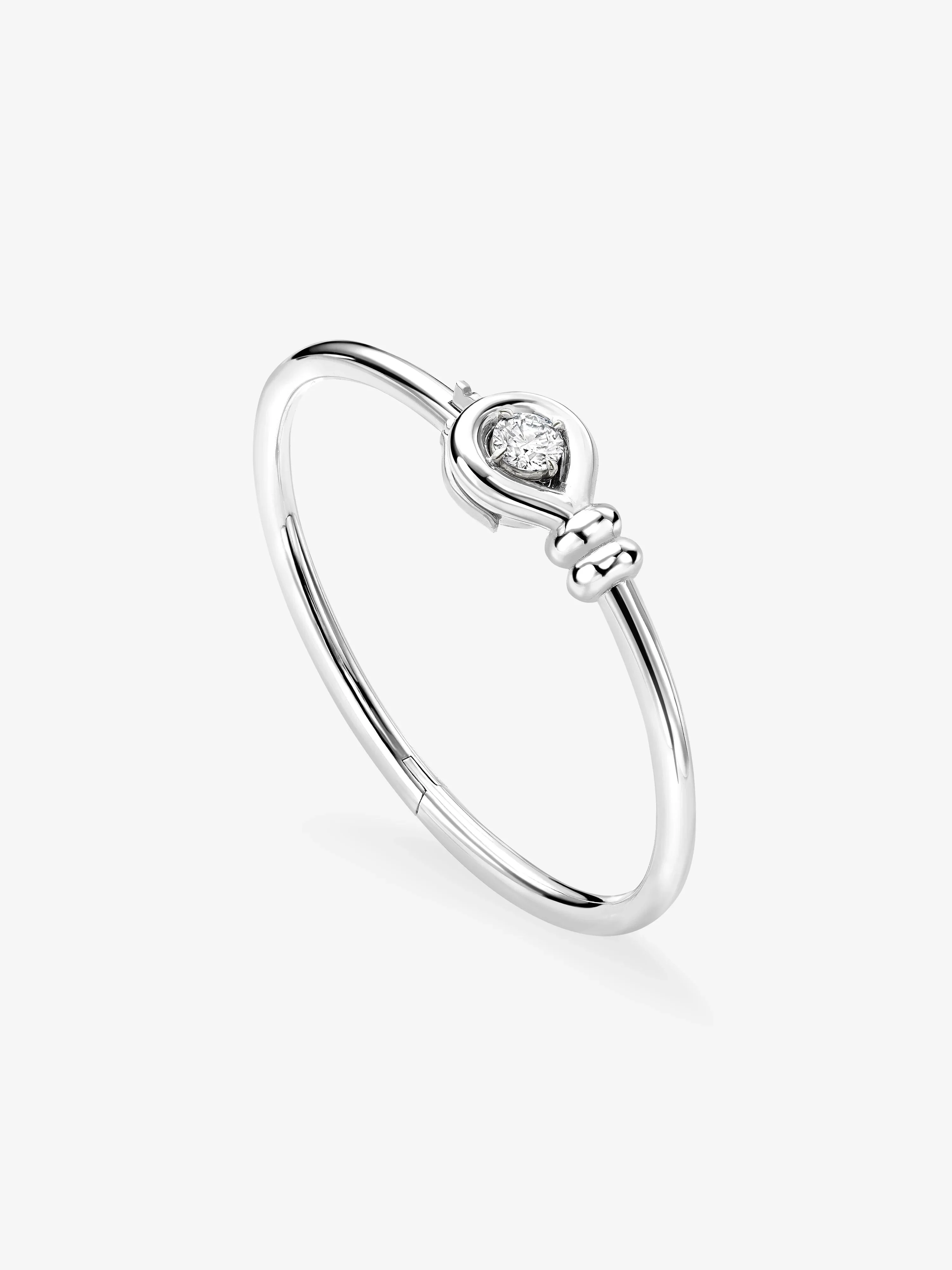 Forget Me Knot 0.80ct Diamond White Gold Bangle - Image 4