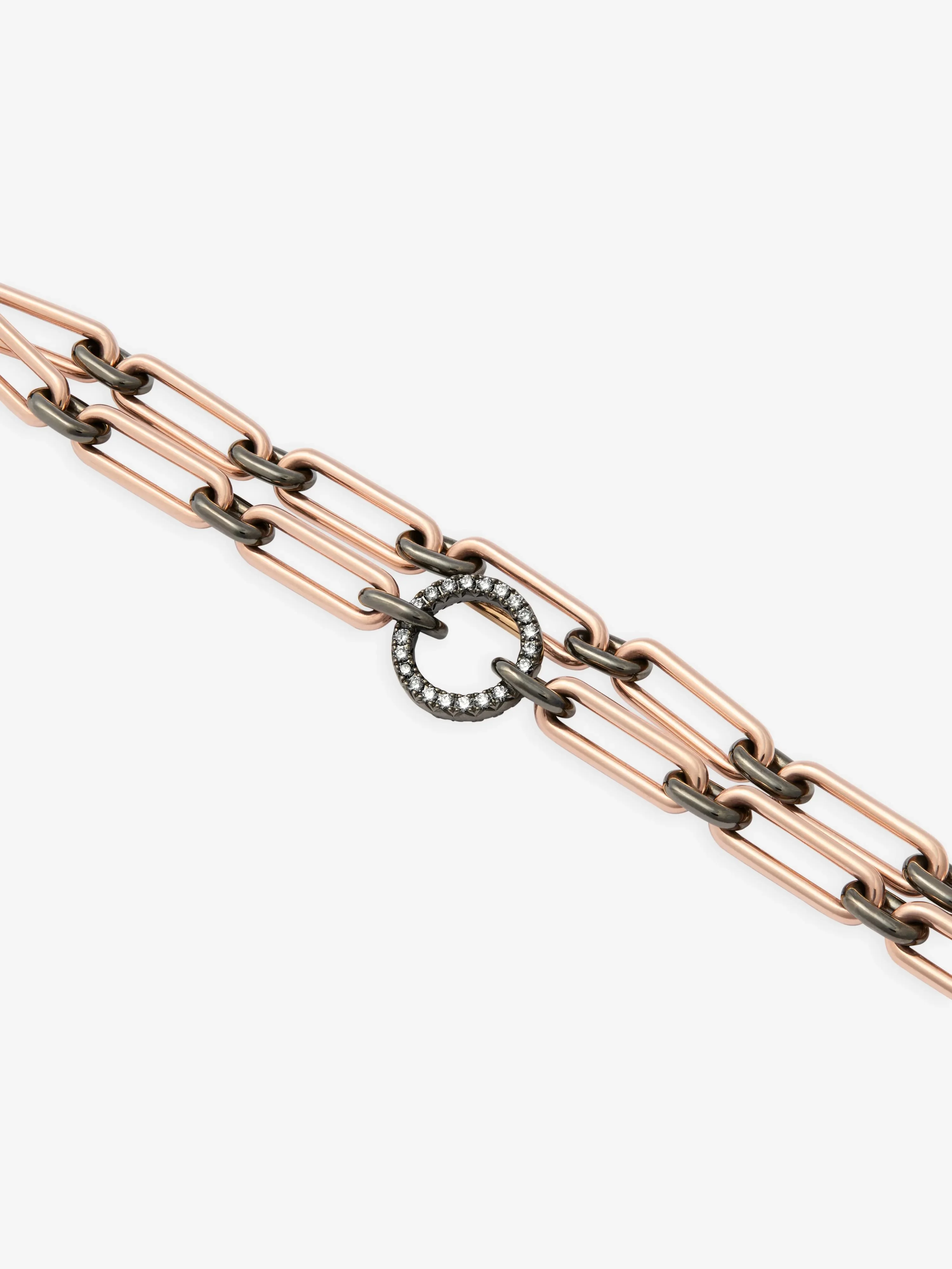 Gem Clip Diamond Double Bracelet - Image 2