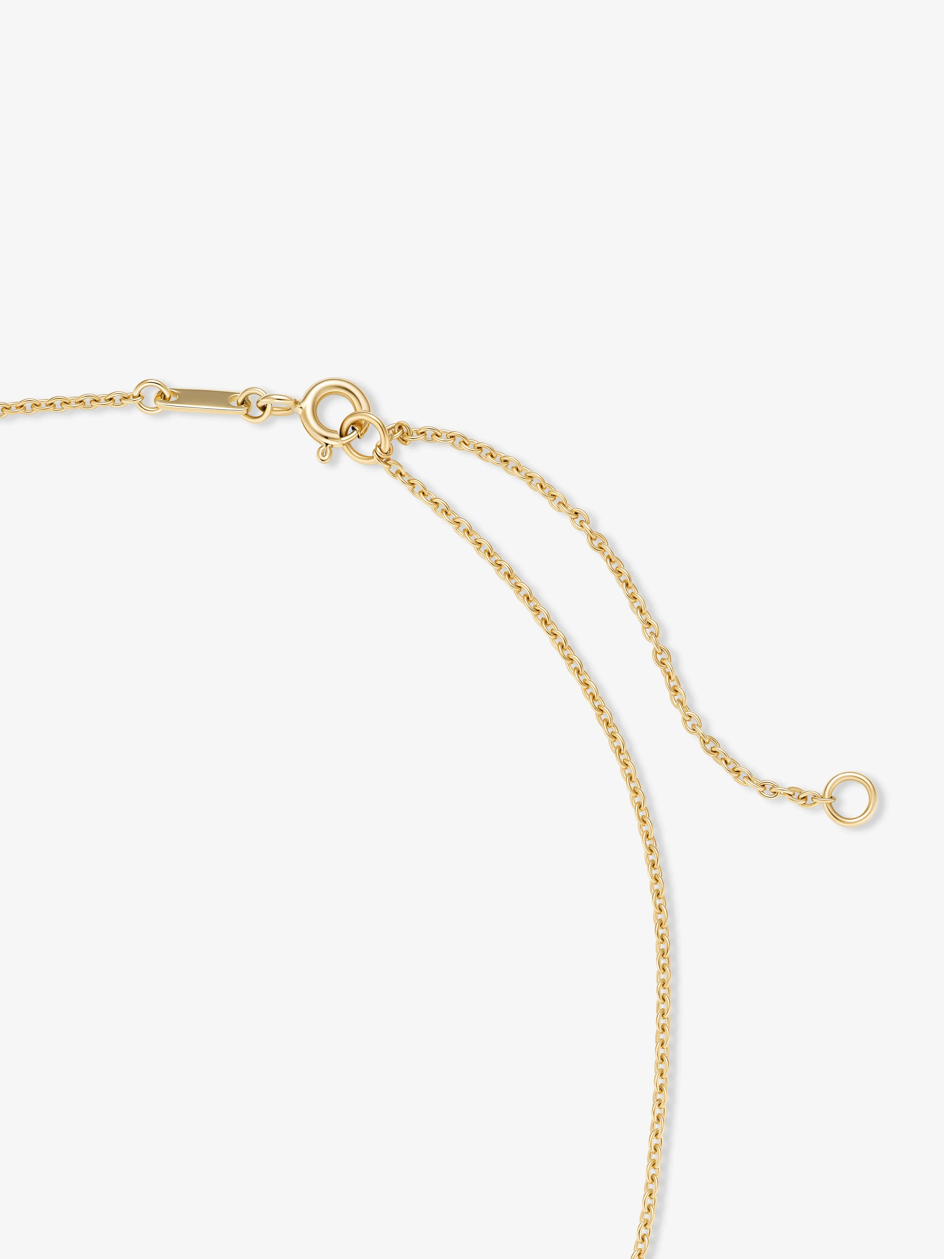 Georgian Cut-Down 0.50ct Diamond & White Gold Pendant Necklace - Image 2