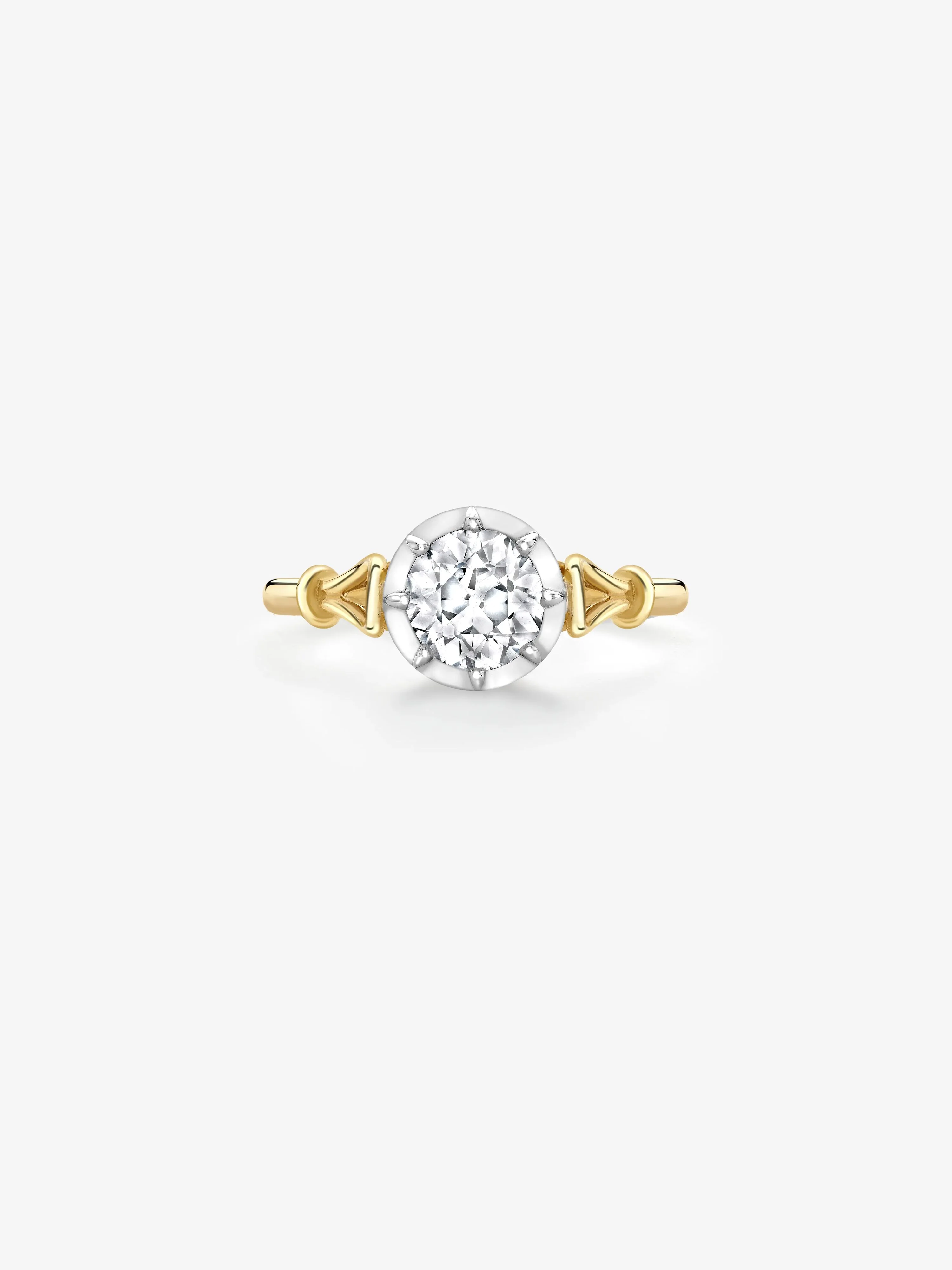 Georgian Loop 0.94ct Diamond Ring