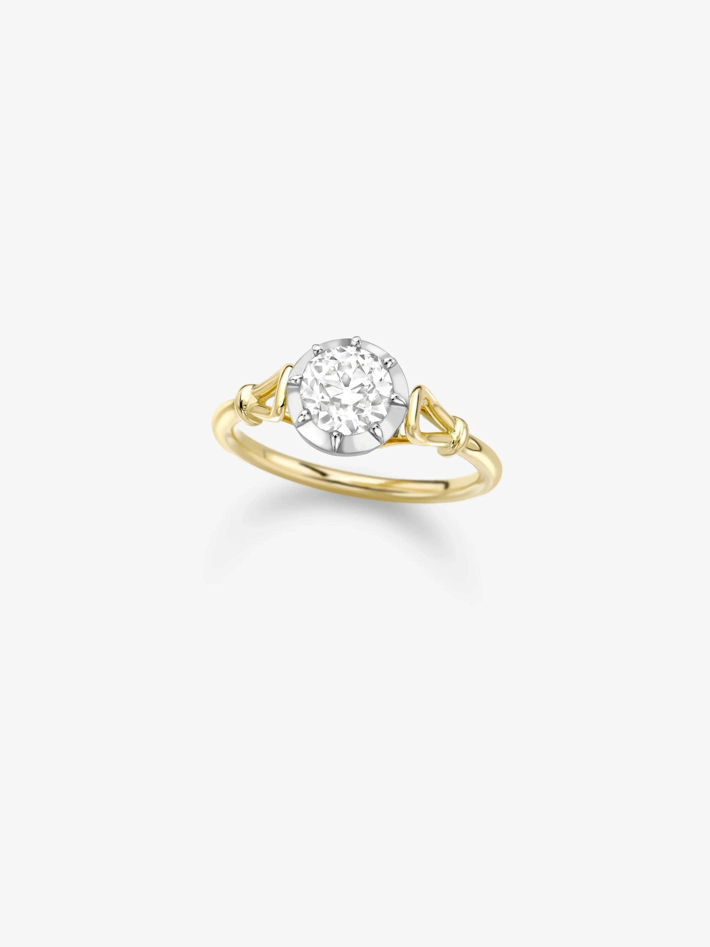 Georgian Loop 0.94ct Diamond Ring - Image 2