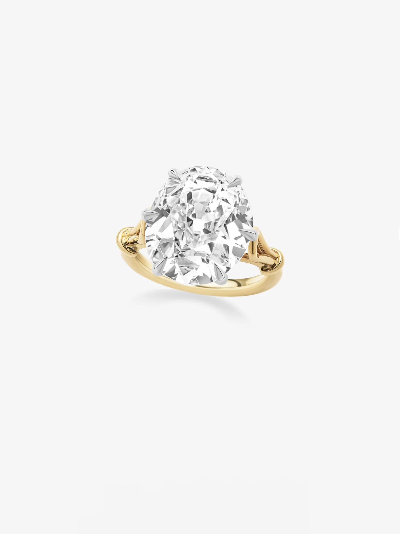 Georgian Loop 9.33ct Oval Diamond Ring - Image 2