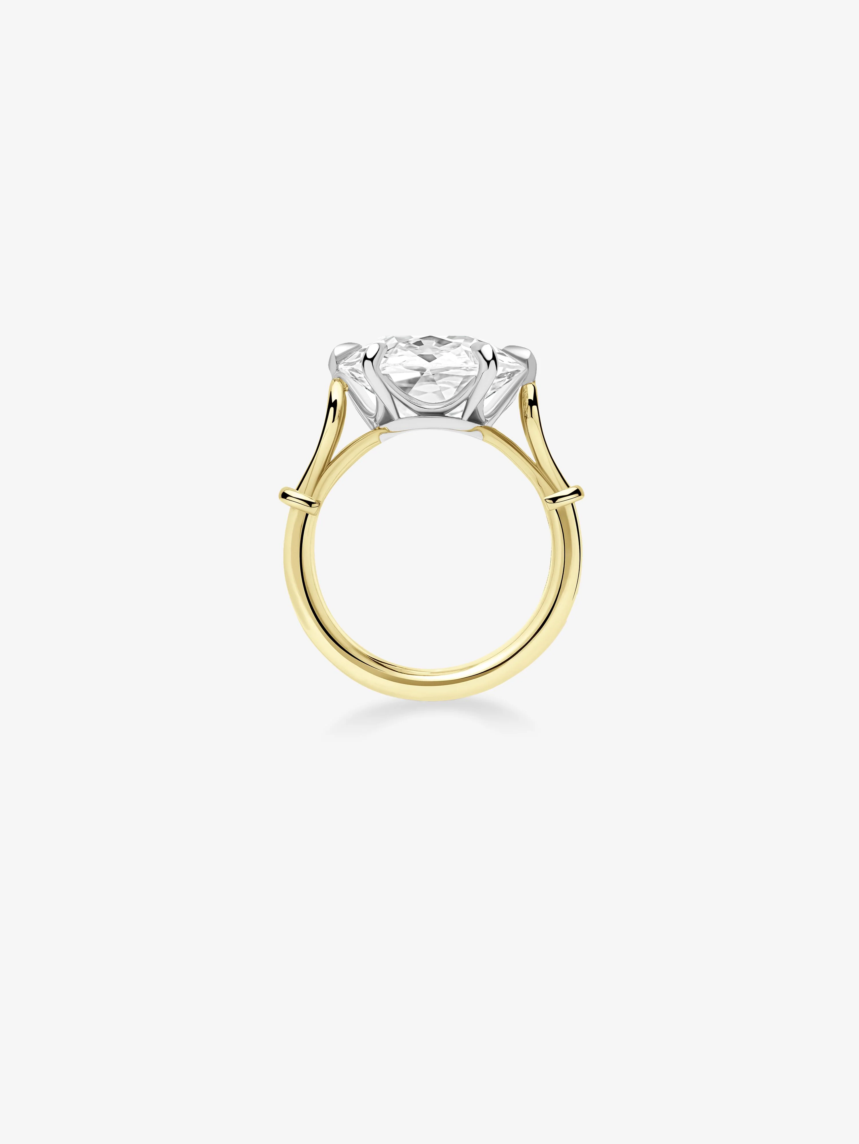 Georgian Loop 9.33ct Oval Diamond Ring - Image 4