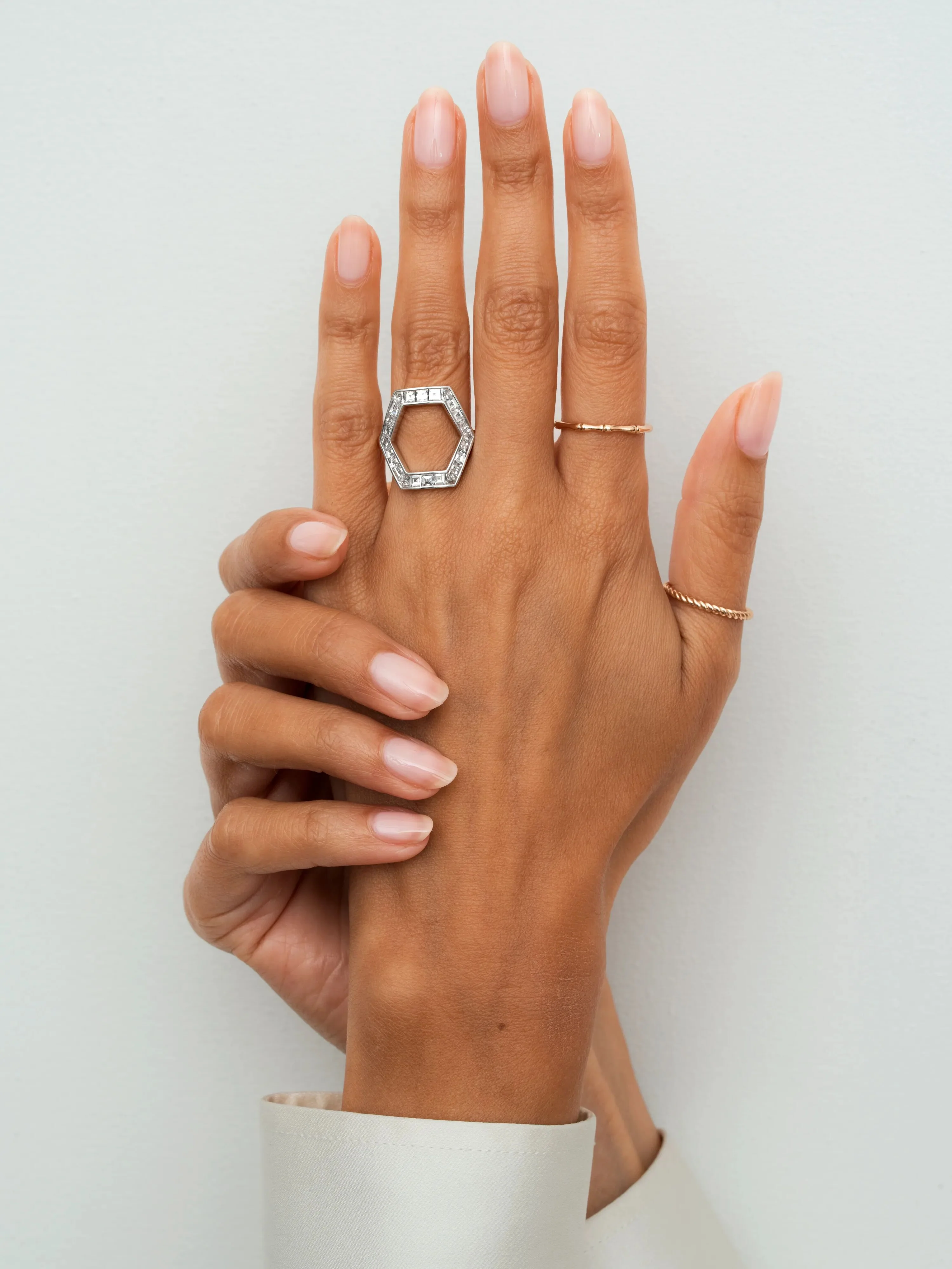 Hex Diamond Ring - Image 3