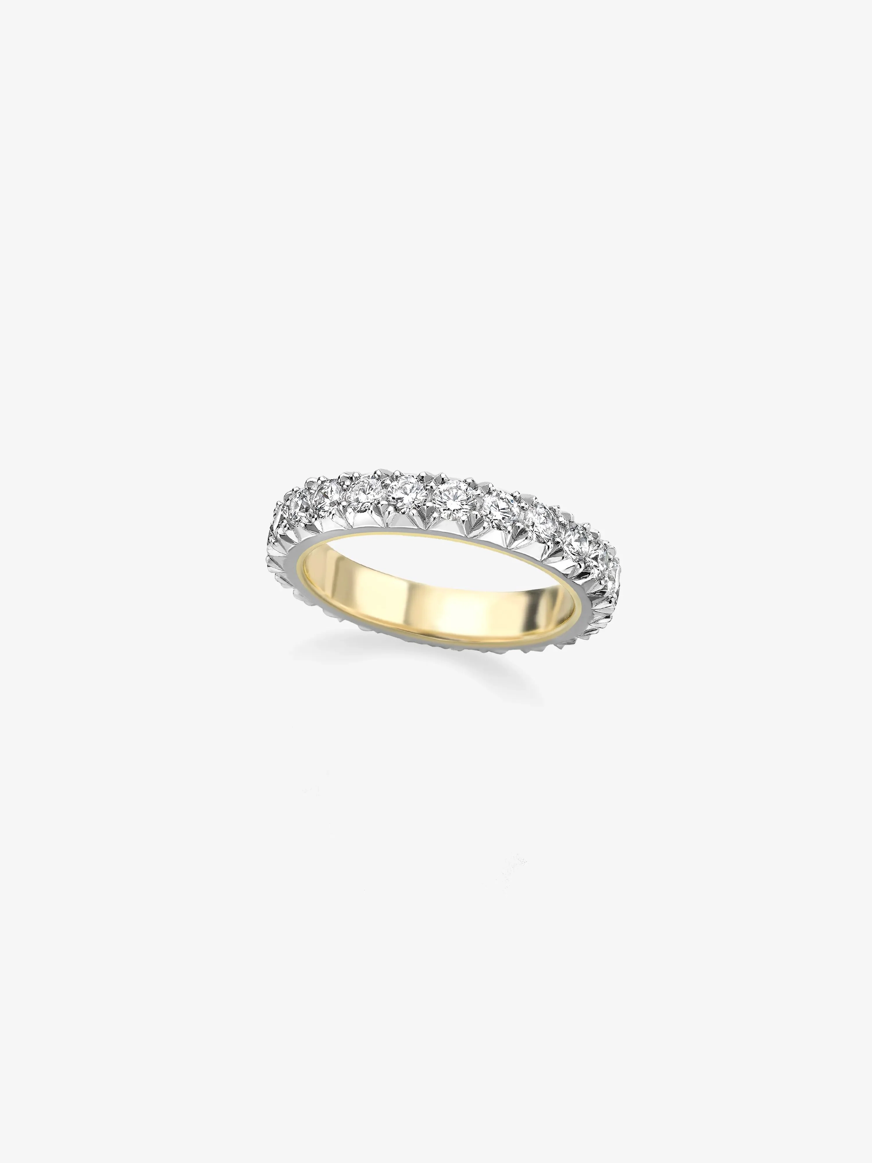 Medium Cut-Down White Gold Band