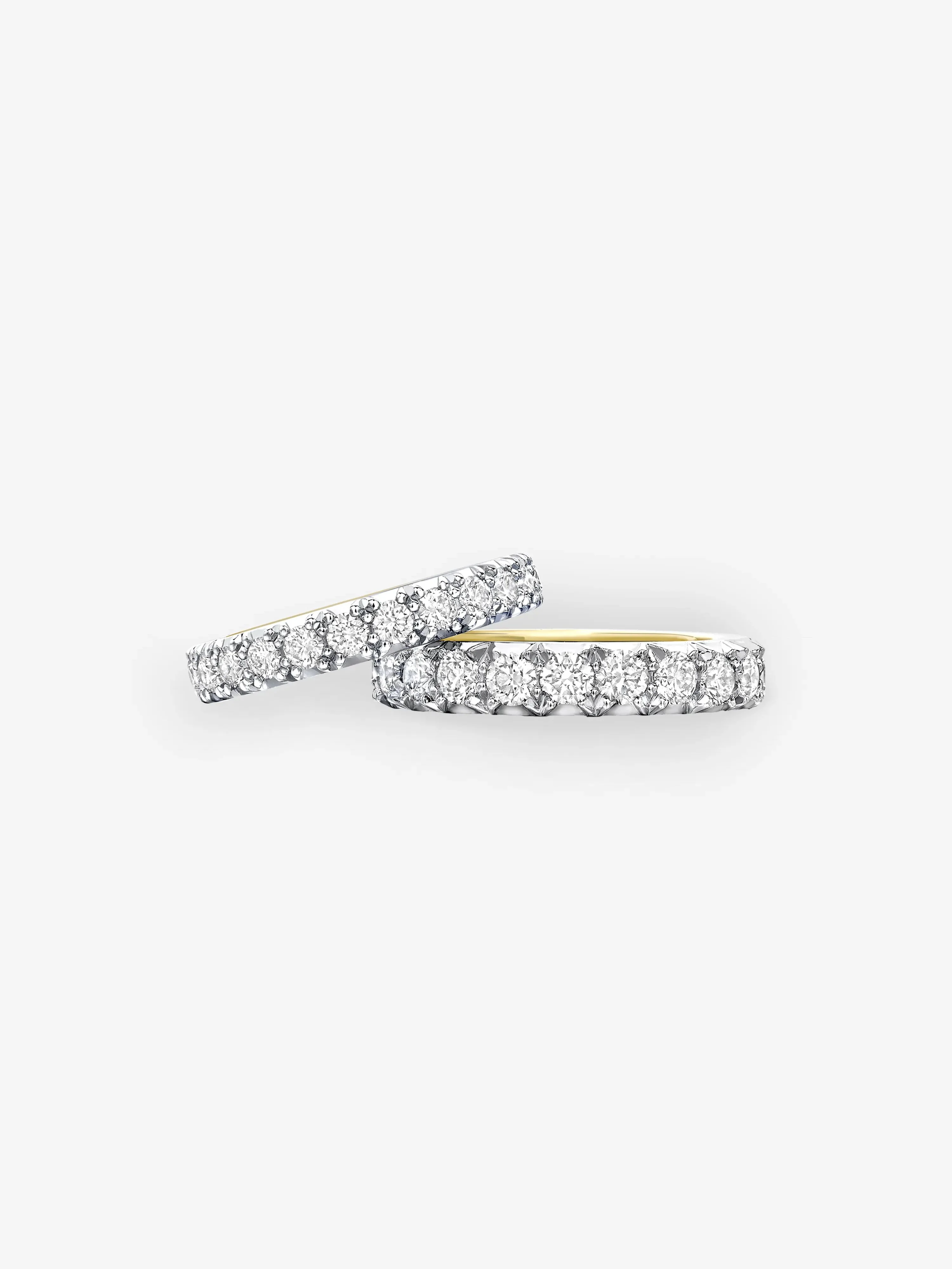 Medium Cut-Down White Gold Band - Image 2