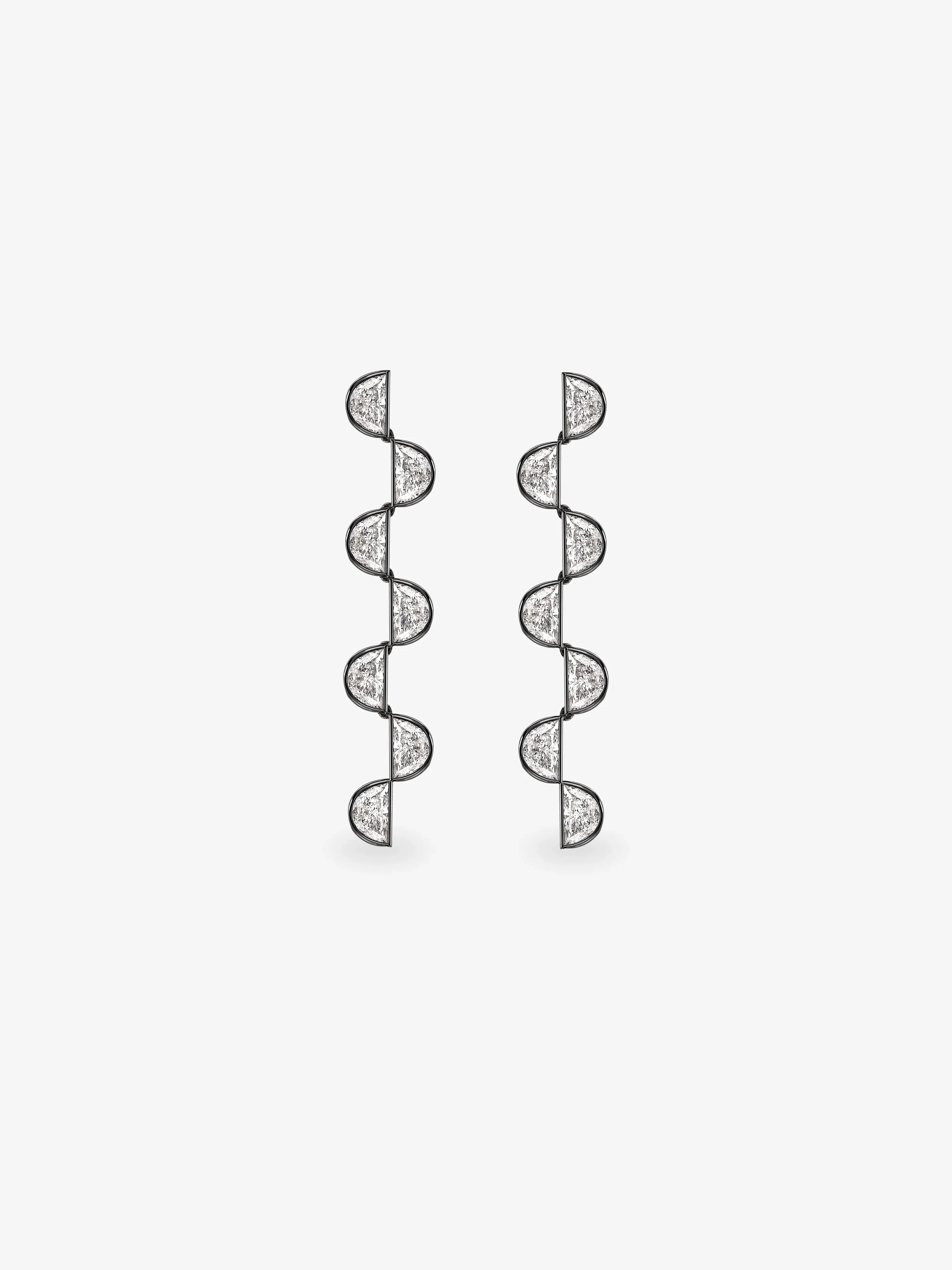 Moonshine Long Diamond Earrings