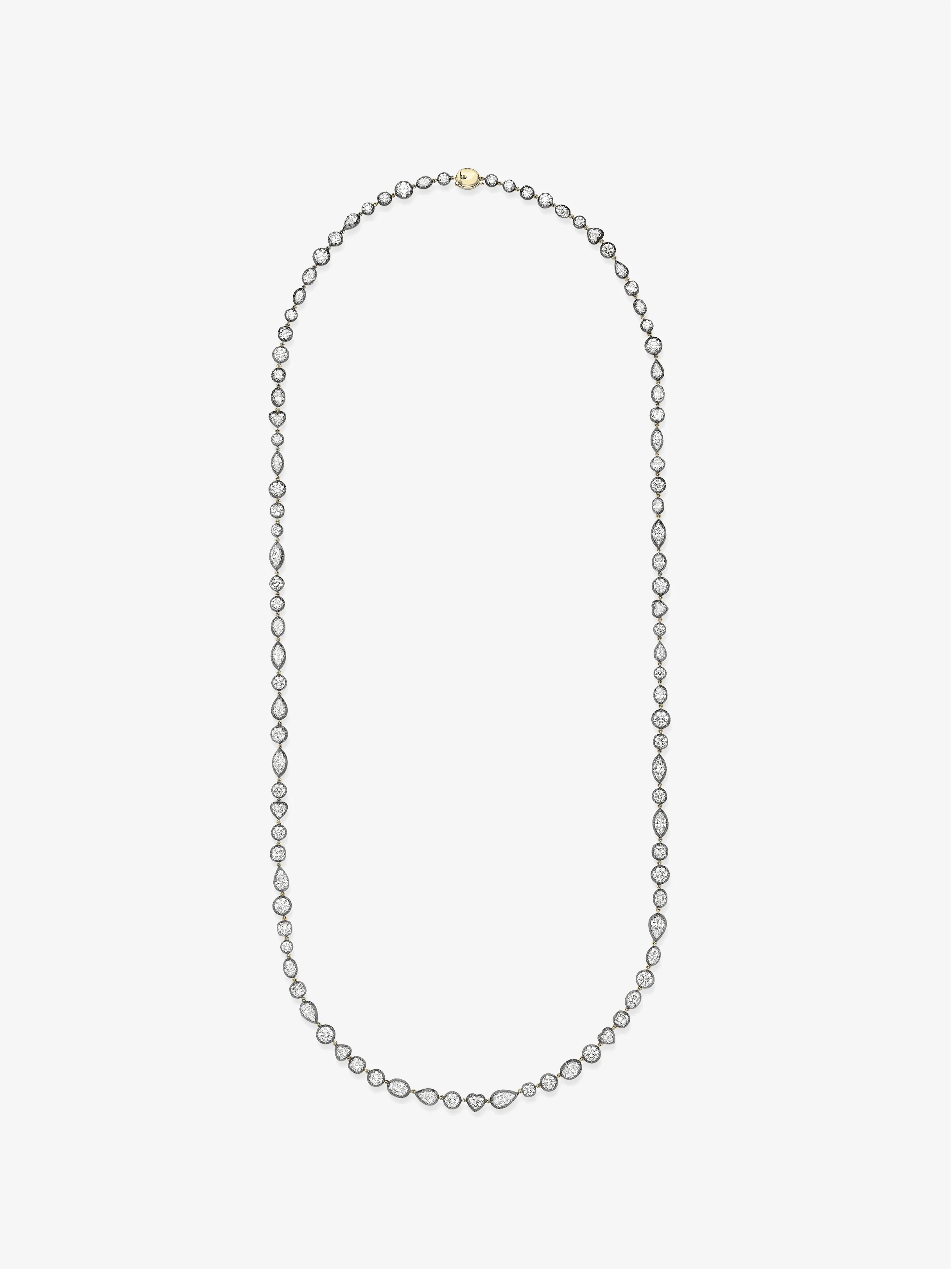 Signature Multi-Shape Diamond Button Back 32" Necklace