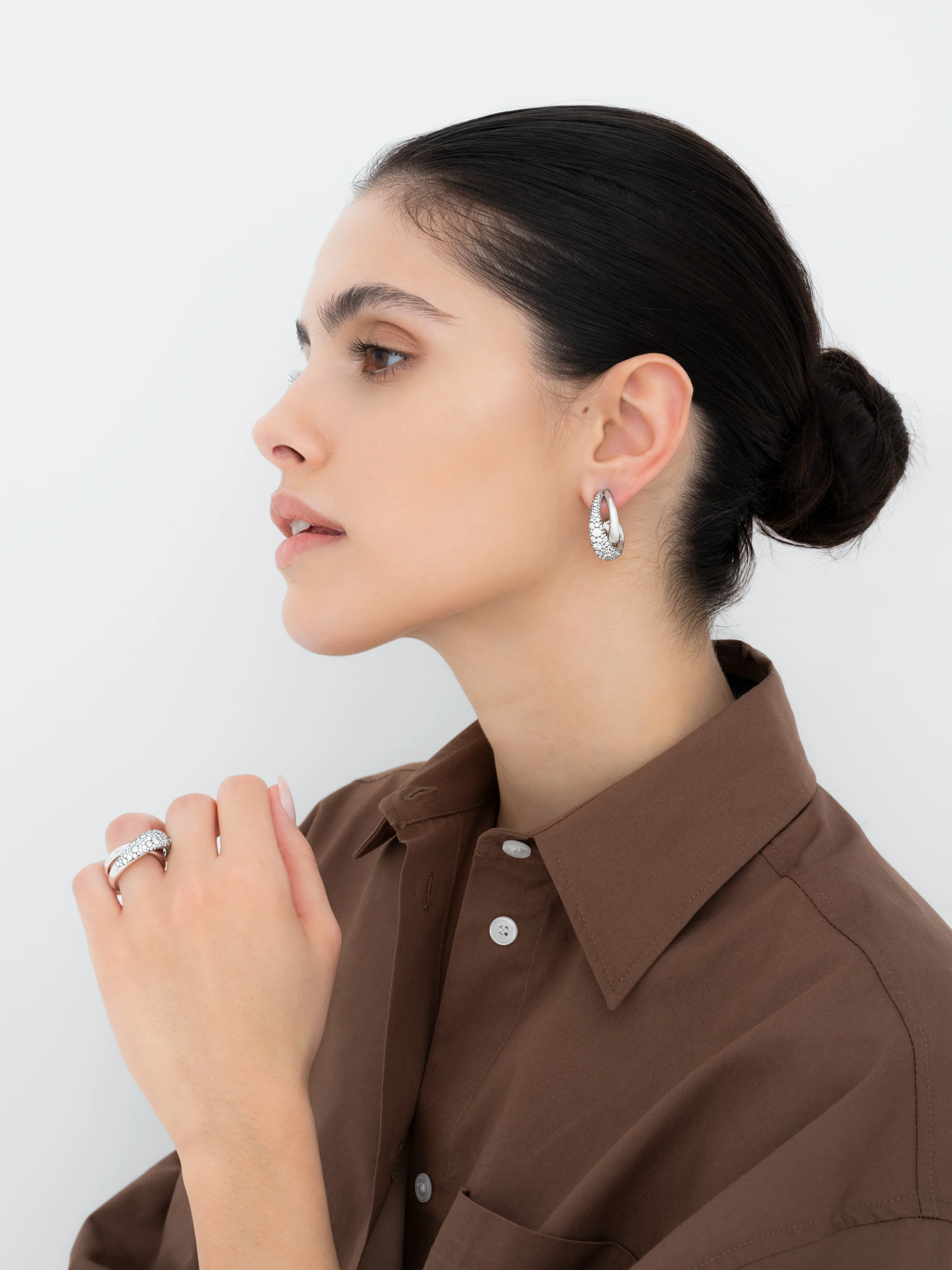 Rush Hour Diamond Double Take Earrings - Image 3