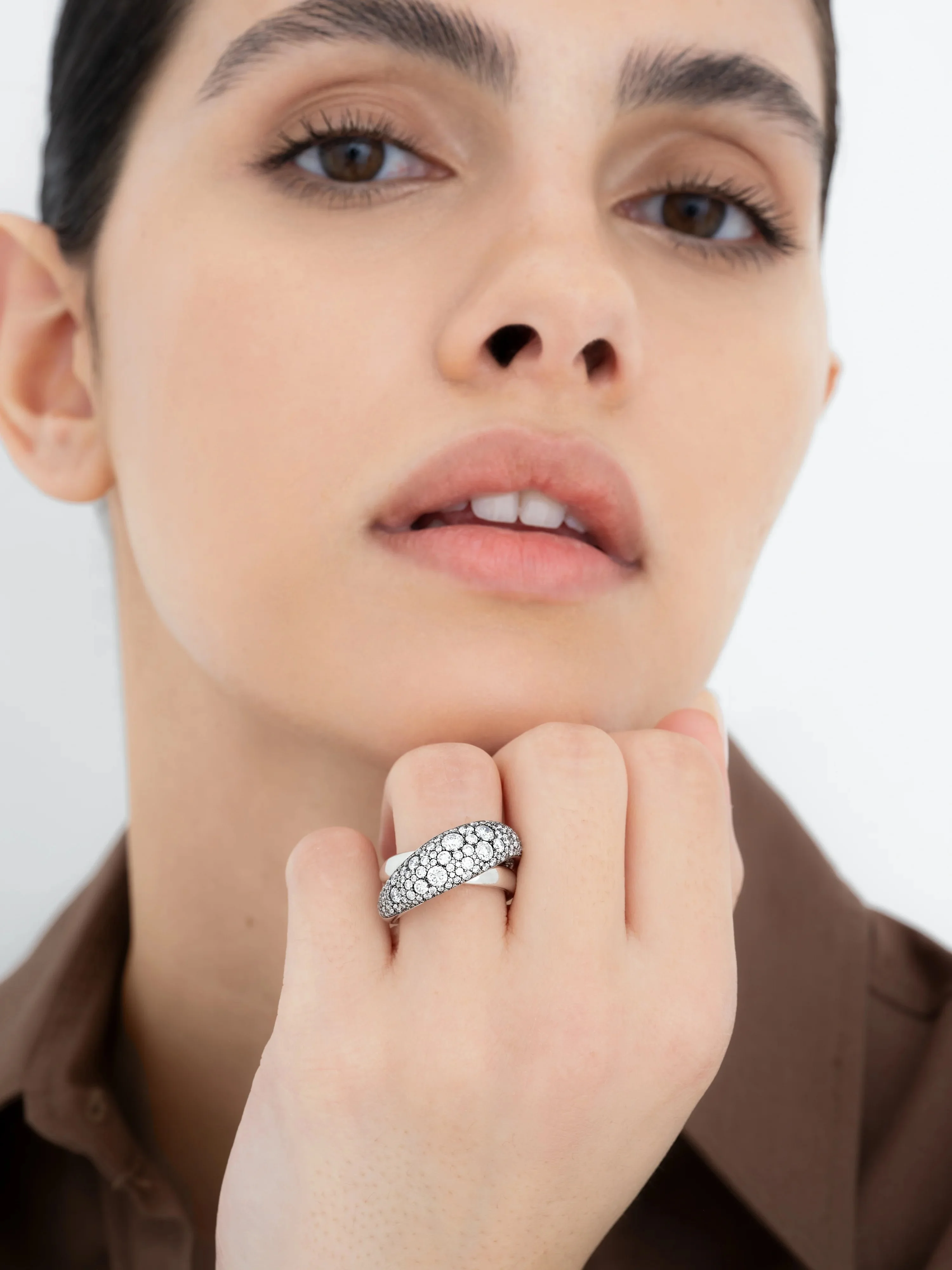 Rush Hour Diamond & White Gold Double Take Ring - Image 3