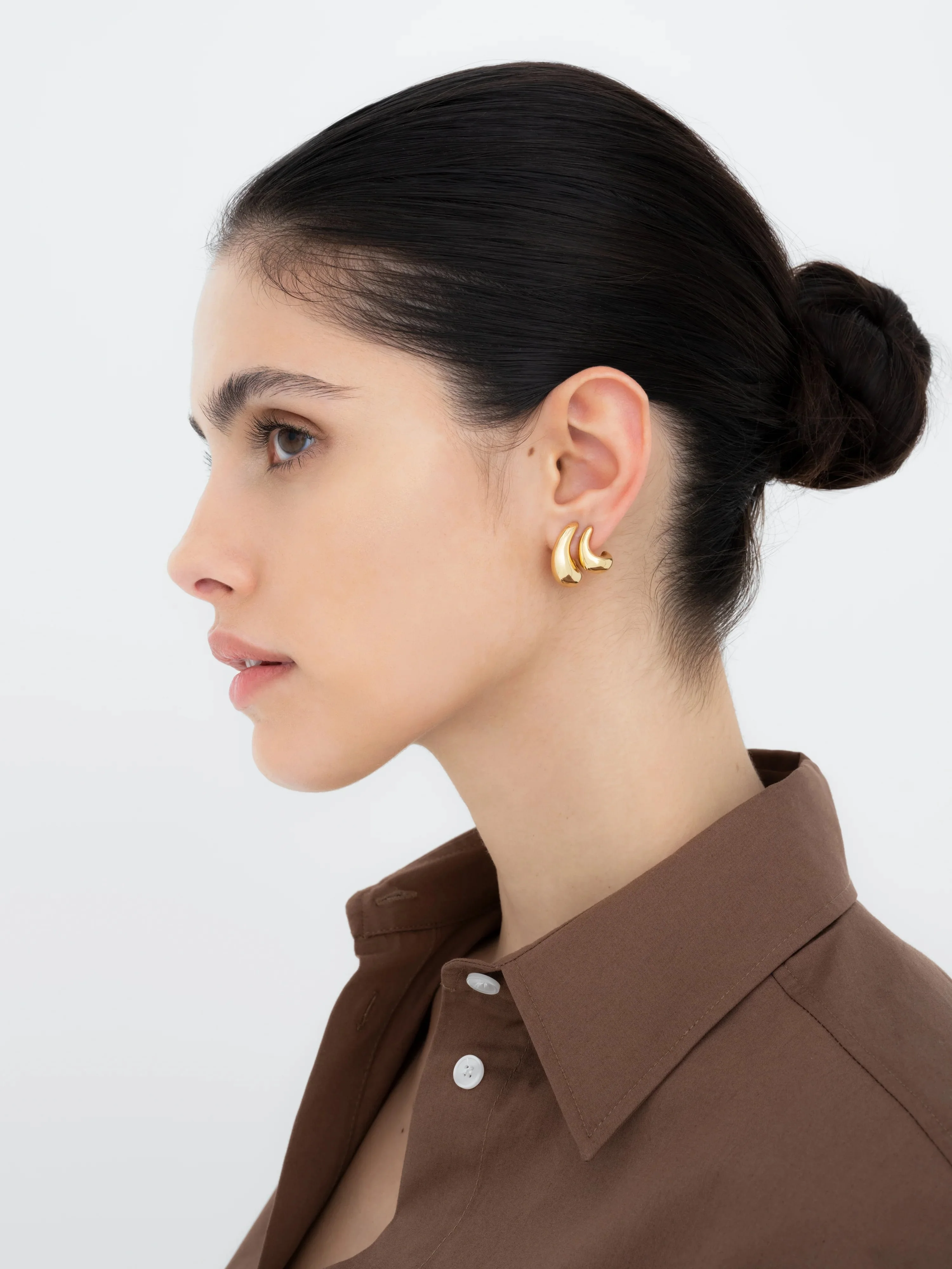 Rush Hour 'Til Late Yellow Gold Earrings - Image 3
