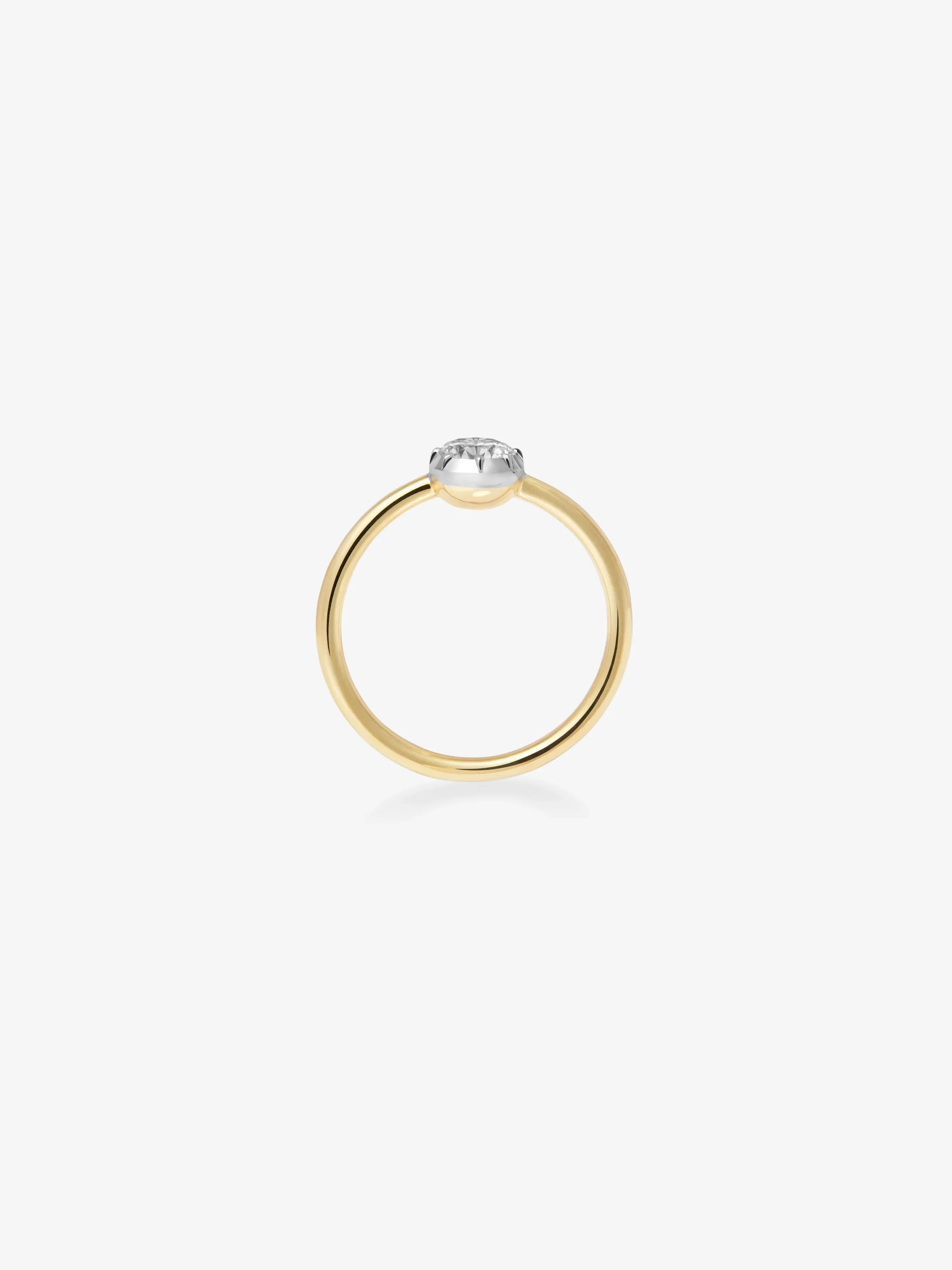 0.40ct Diamond & White Gold Button Back Ring - Image 4