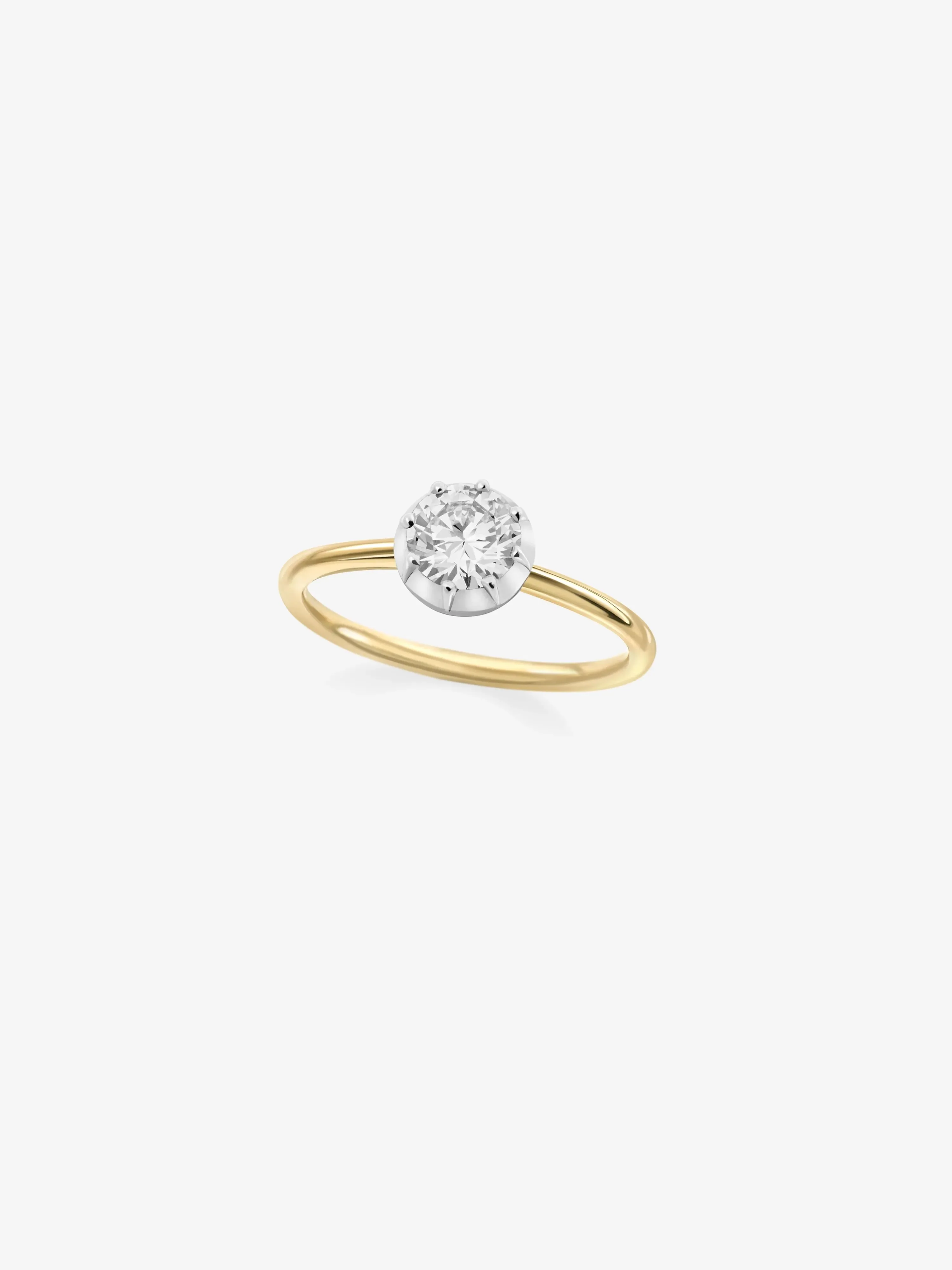 0.70ct Diamond & White Gold Button Back Ring - Image 2