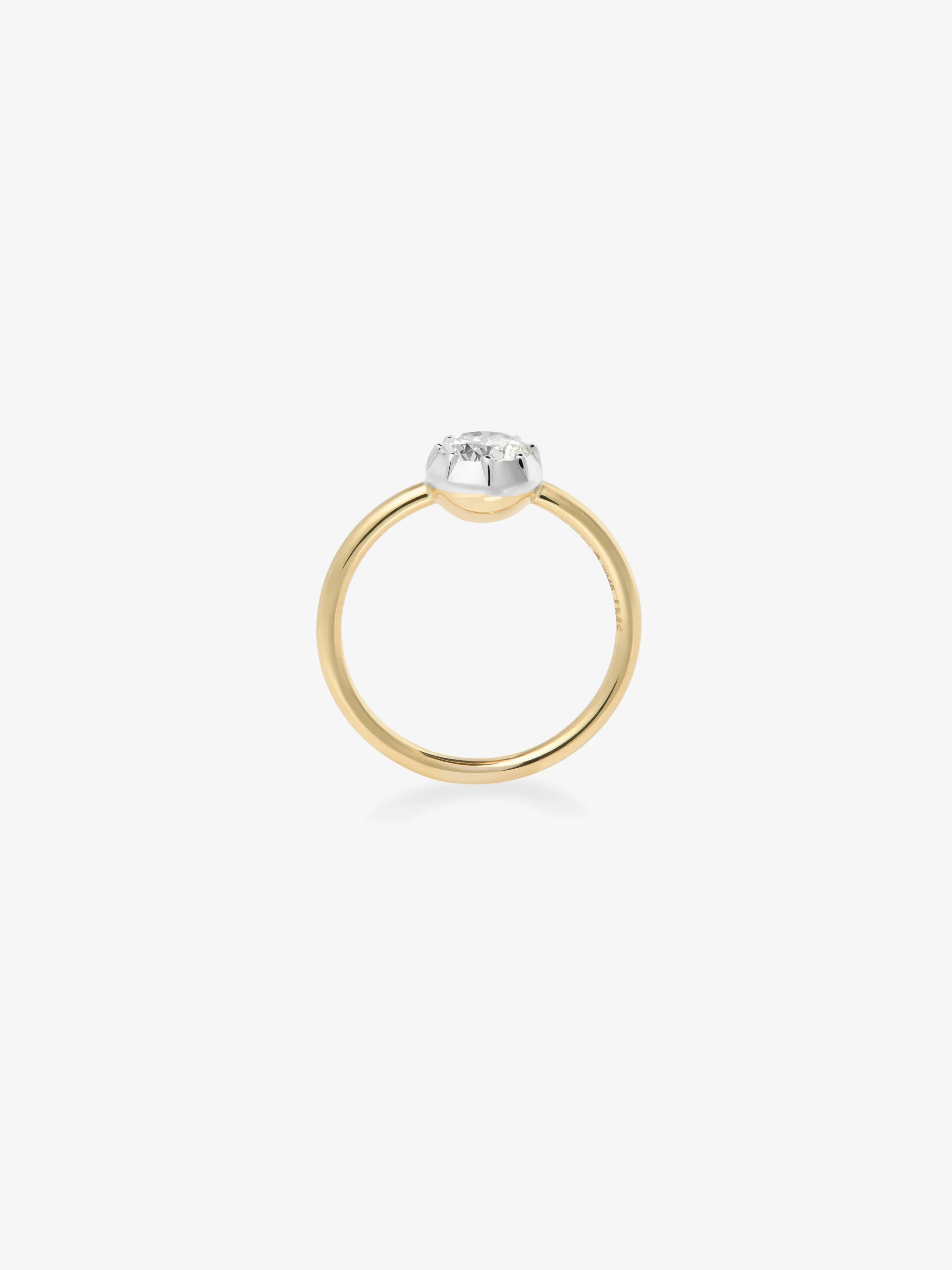 0.70ct Diamond & White Gold Button Back Ring - Image 4