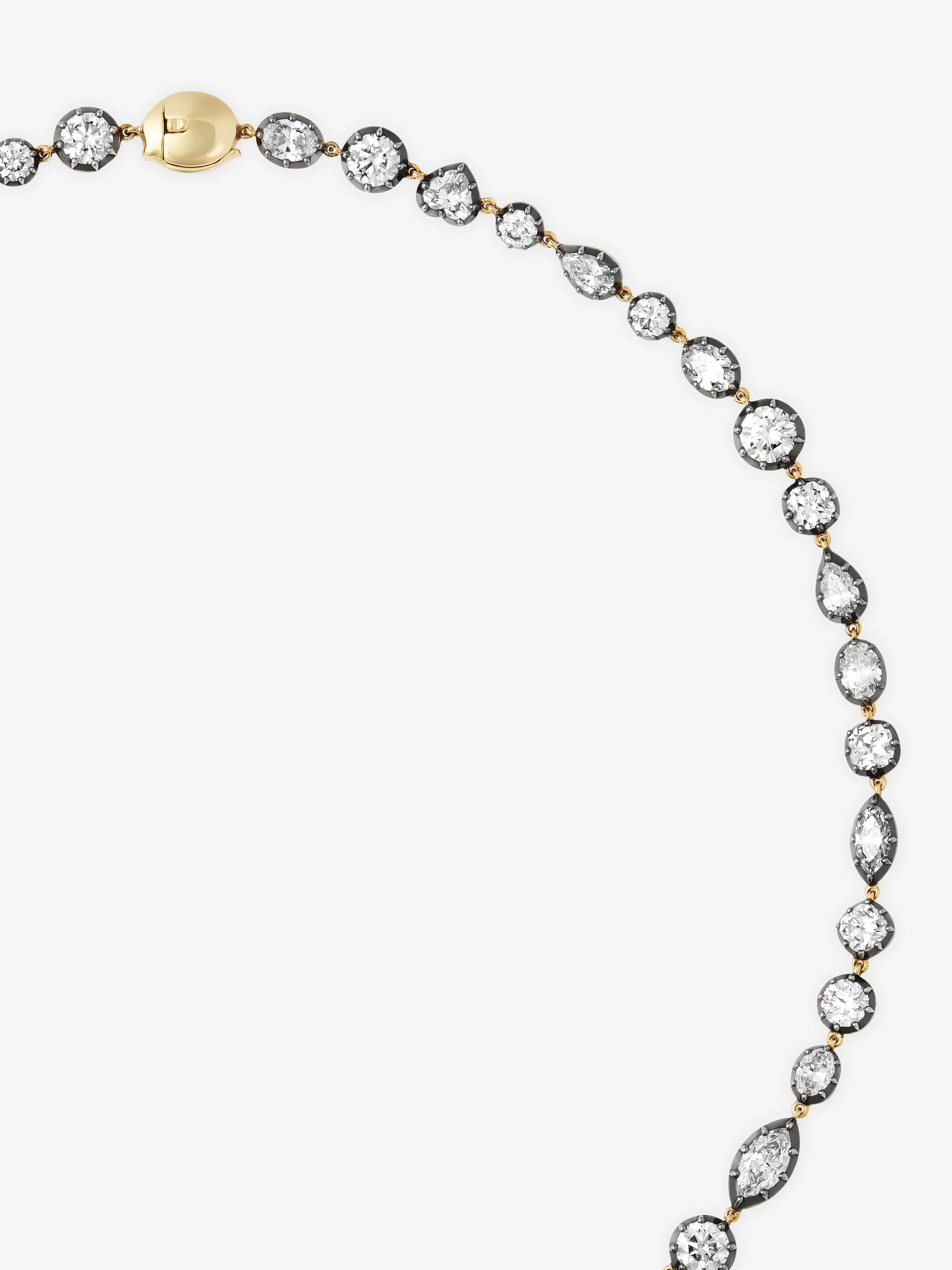 Signature Multi-Shape Diamond Button Back 16" Necklace - Image 4