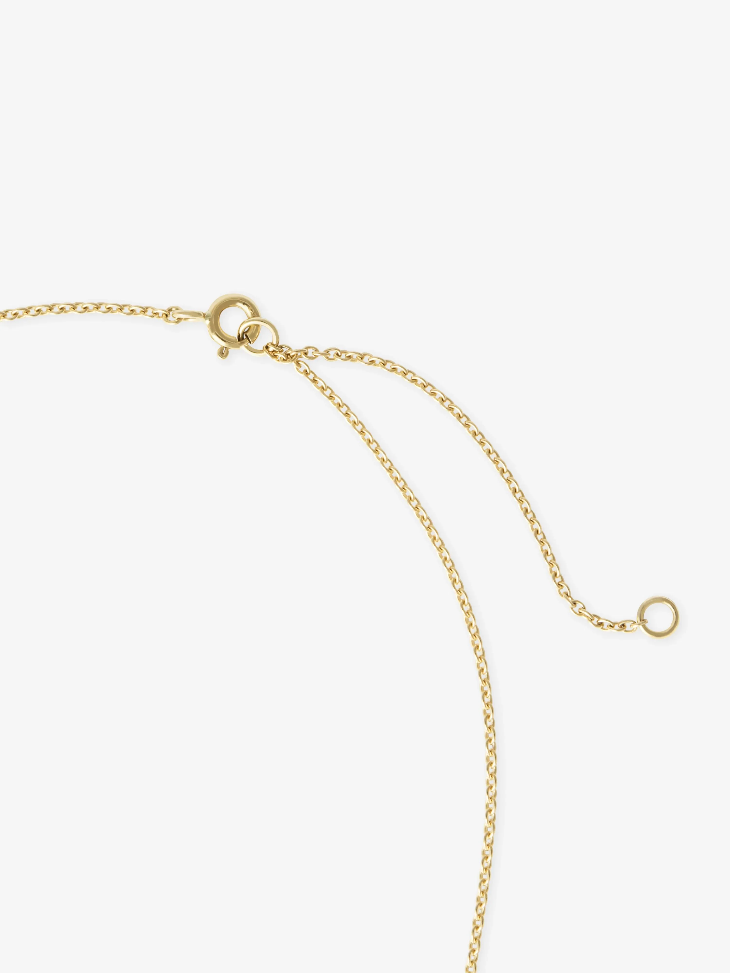 Georgian Cut-Down 0.25ct Diamond & Blackened Gold Pendant Necklace - Image 4